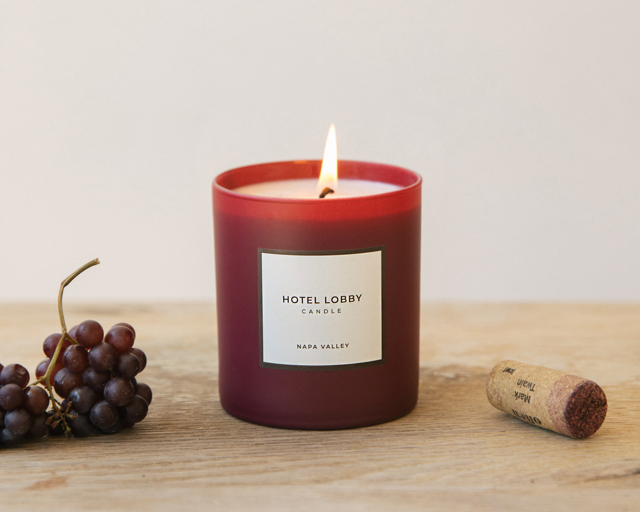 Hotel Lobby Candle - Napa Valley - Luxury Fall Scented Soy Candle