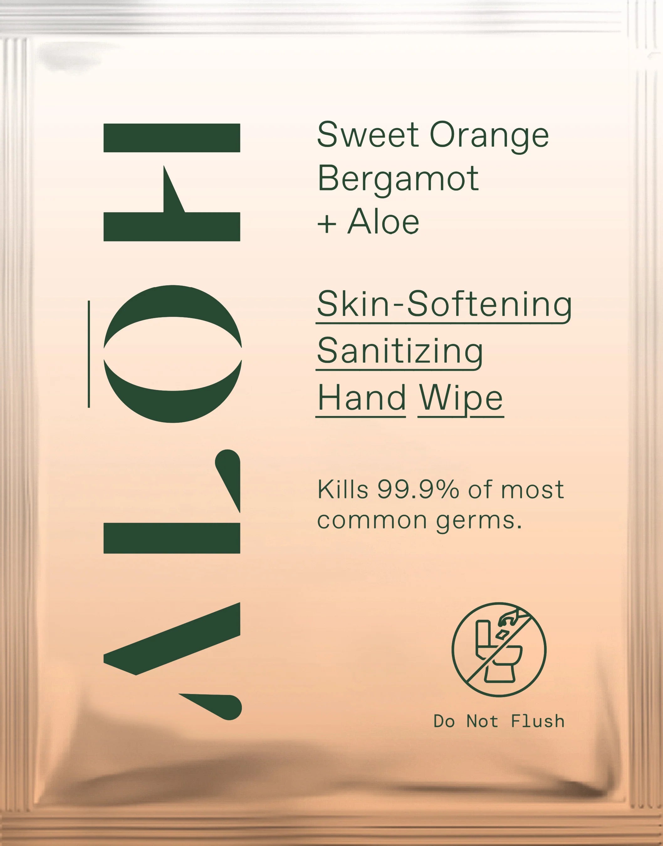 Aloh Sweet Orange Bergamot + Aloe Individually Wrapped Sanitizing Hand Wipes