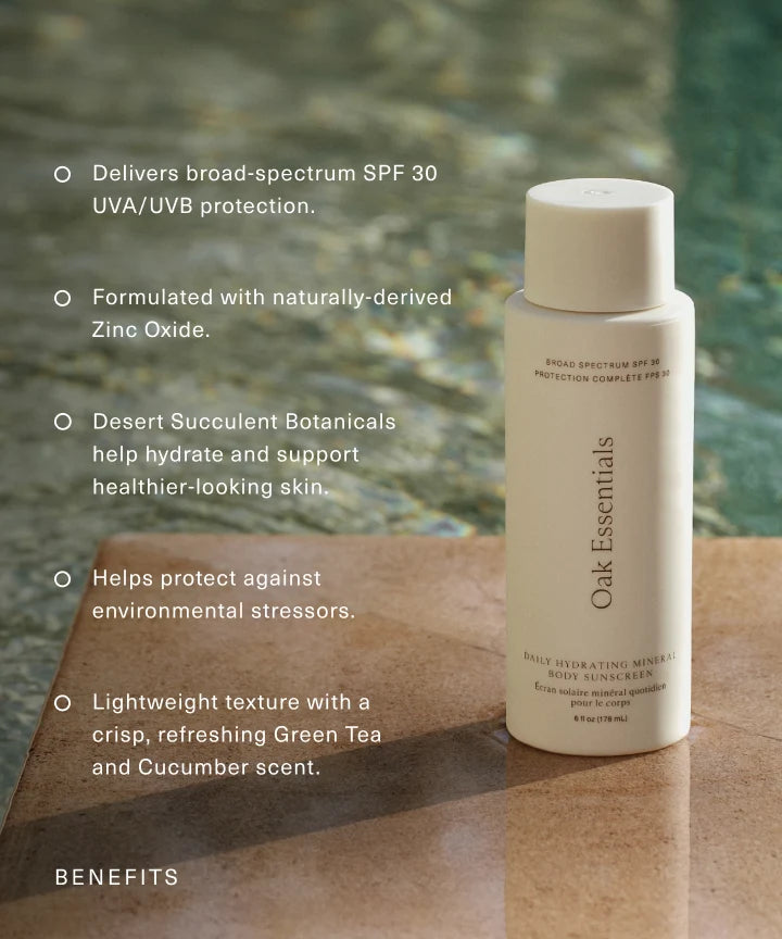 Oak Essentials Daily Hydrating Mineral Body Sunscreen