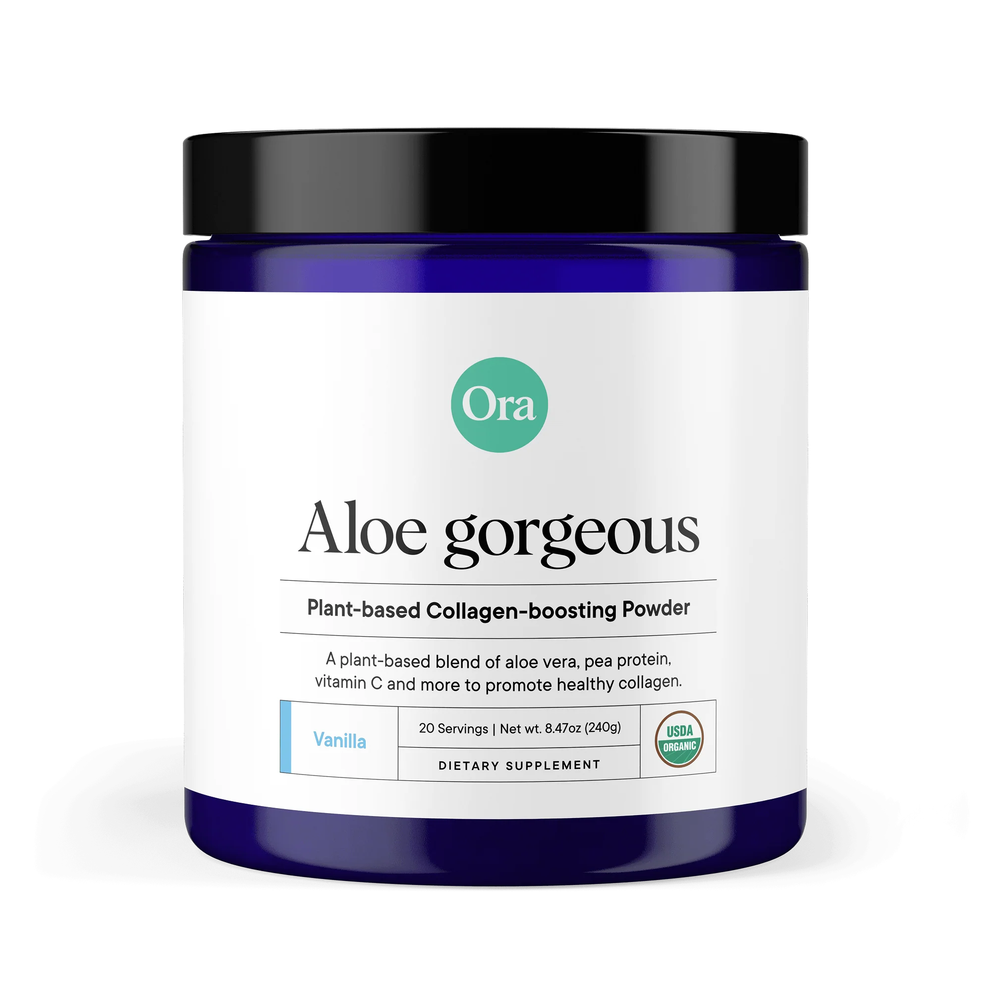 Ora Aloe Gorgeous: Vanilla Plant-Based Collagen-Boosting Powder