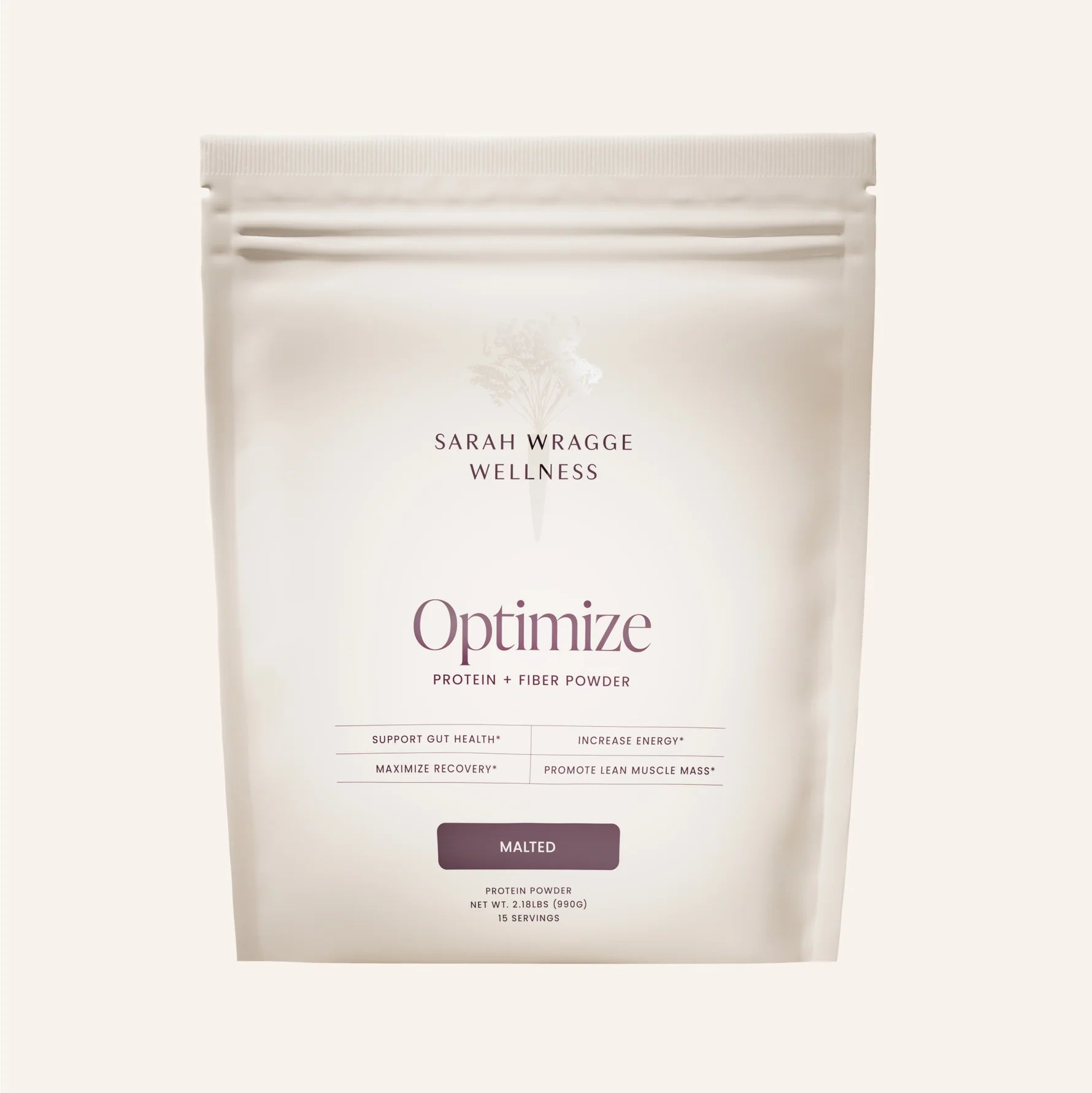 Sarah Wragge Wellness SWW® Optimize Protein & Fiber Powder