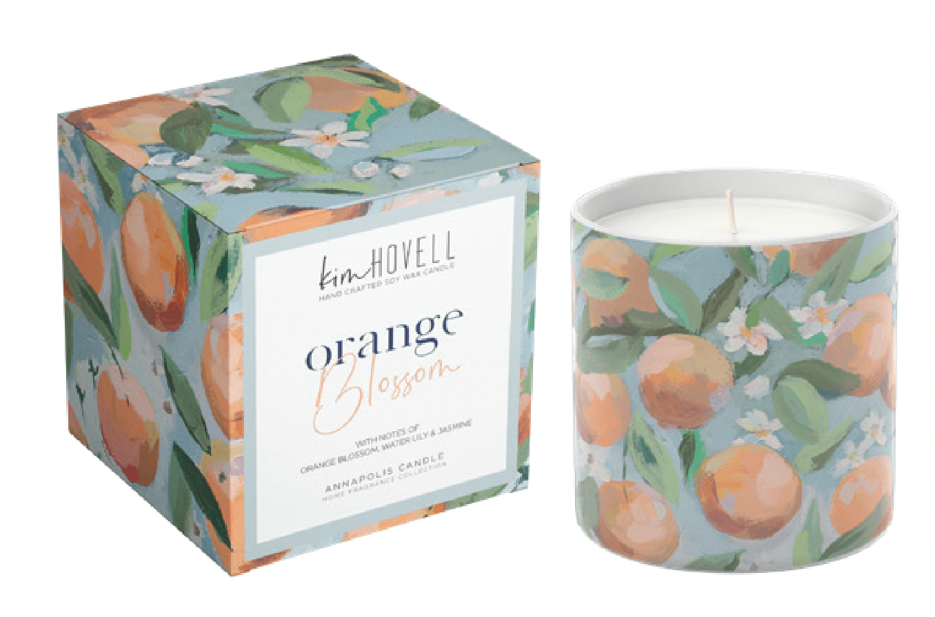 Annapolis Candle - Orange Blossom Boxed Candle - Kim Hovell - The Look and Co
