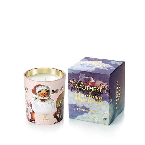 Apotheke - Norman Rockwell Peppermint Taffy Classic Candle - The Look and Co