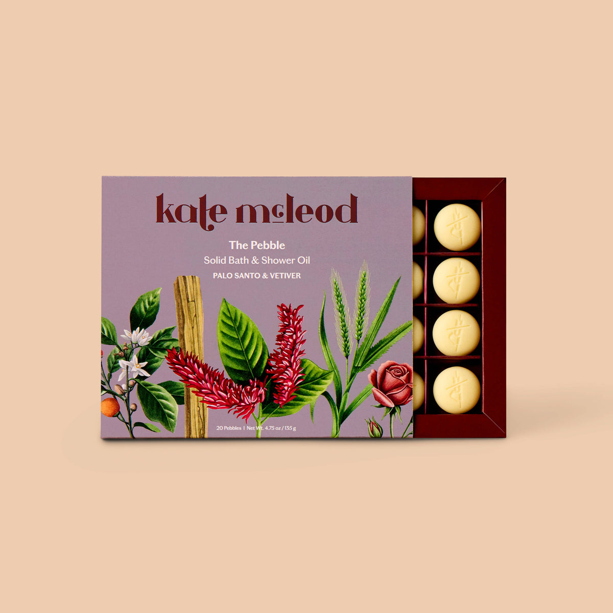 Kate McLeod - Palo Santo & Vetiver Pebble | Bath & Shower Oil