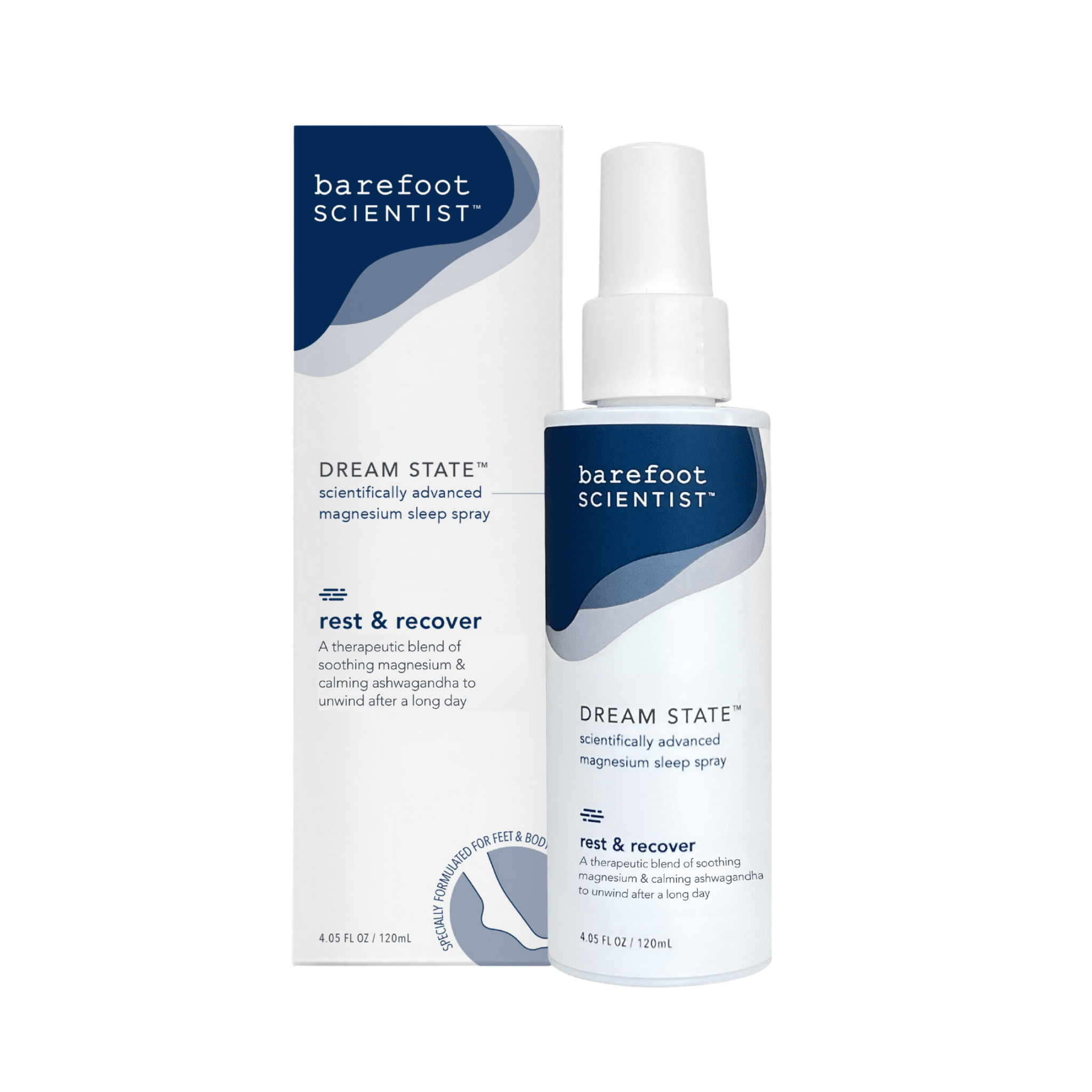 Barefoot Scientist - Dream State | sense - soothing magnesium sleep spray - The Look and Co
