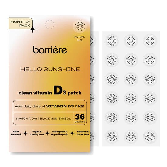 Barriere Hello Sunshine Vitamin D3 + K2 Patch 36 - Pack - The Look and Co
