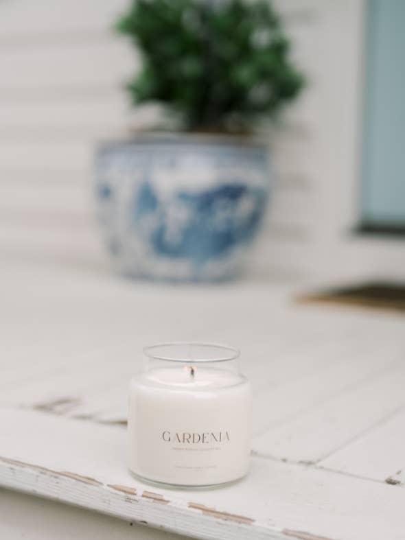 Charleston Candle Co. - Gardenia Soy Candle | Front Porch Collection - The Look and Co