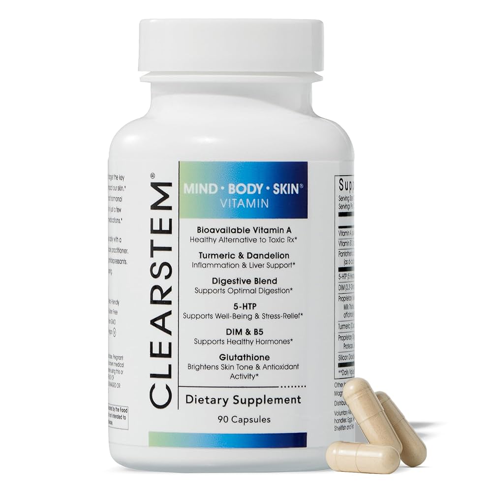 CLEARSTEM MINDBODYSKIN Hormonal Acne Supplement – 90 Capsule - The Look and Co