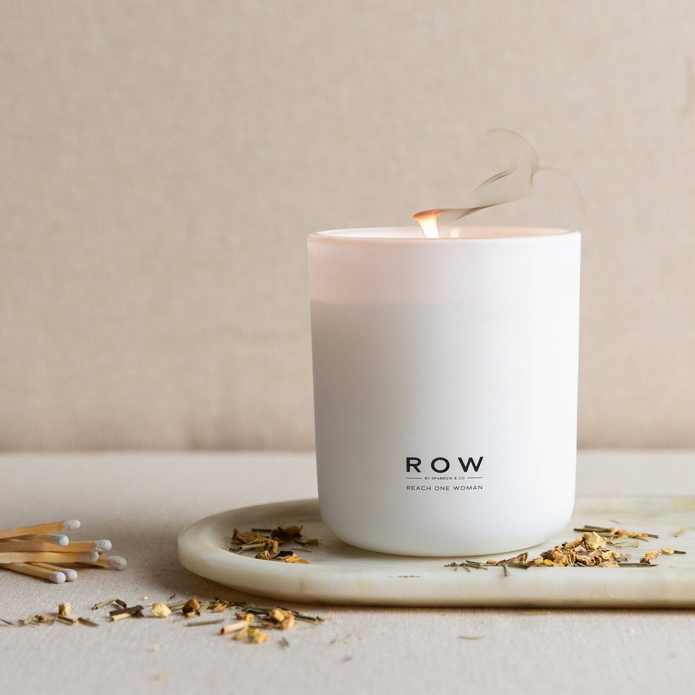 ROW by Sparrow & Co - Classic Light Glass Candle