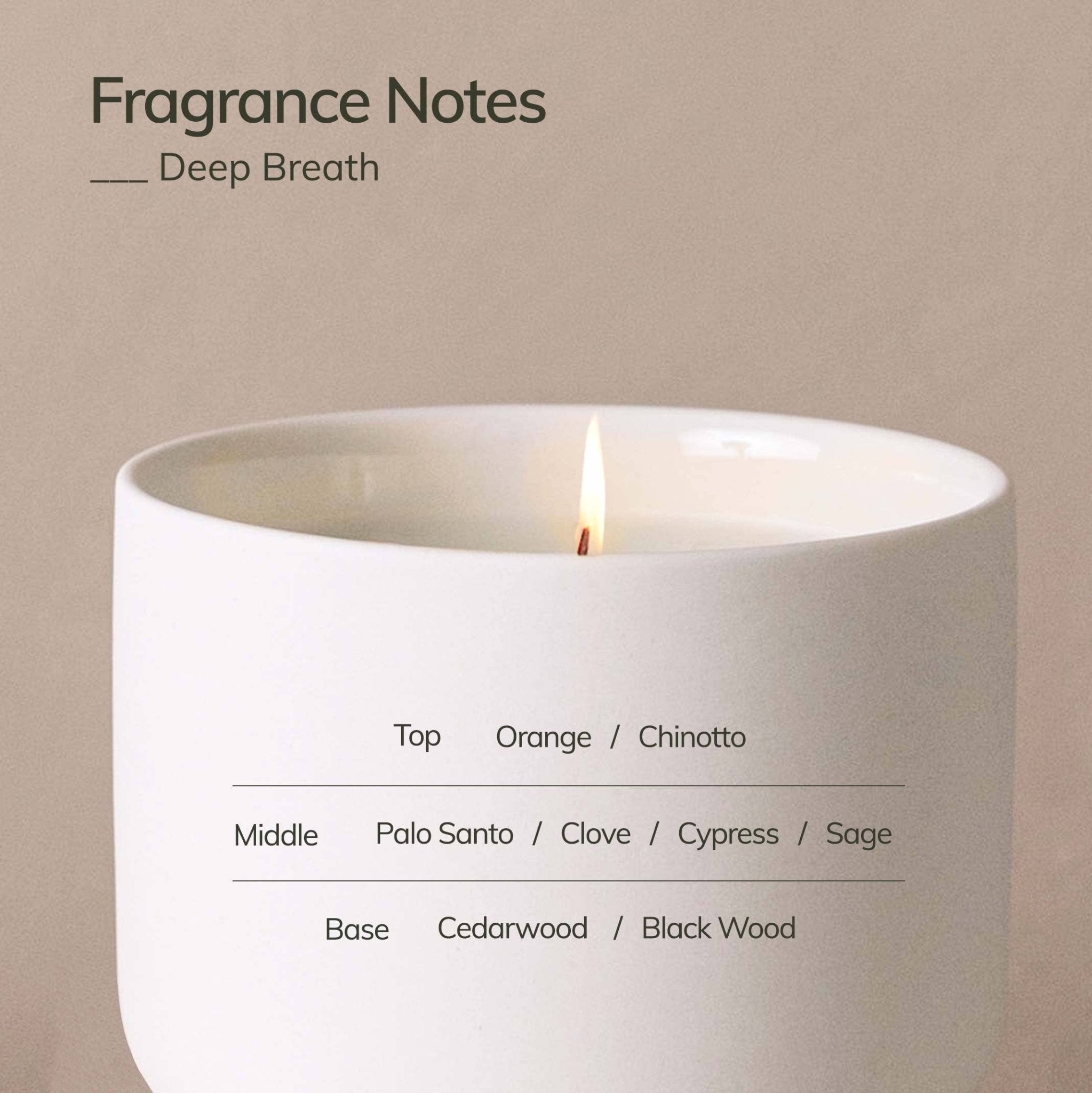 Deep Breath Wellness Candle - The Look and Co