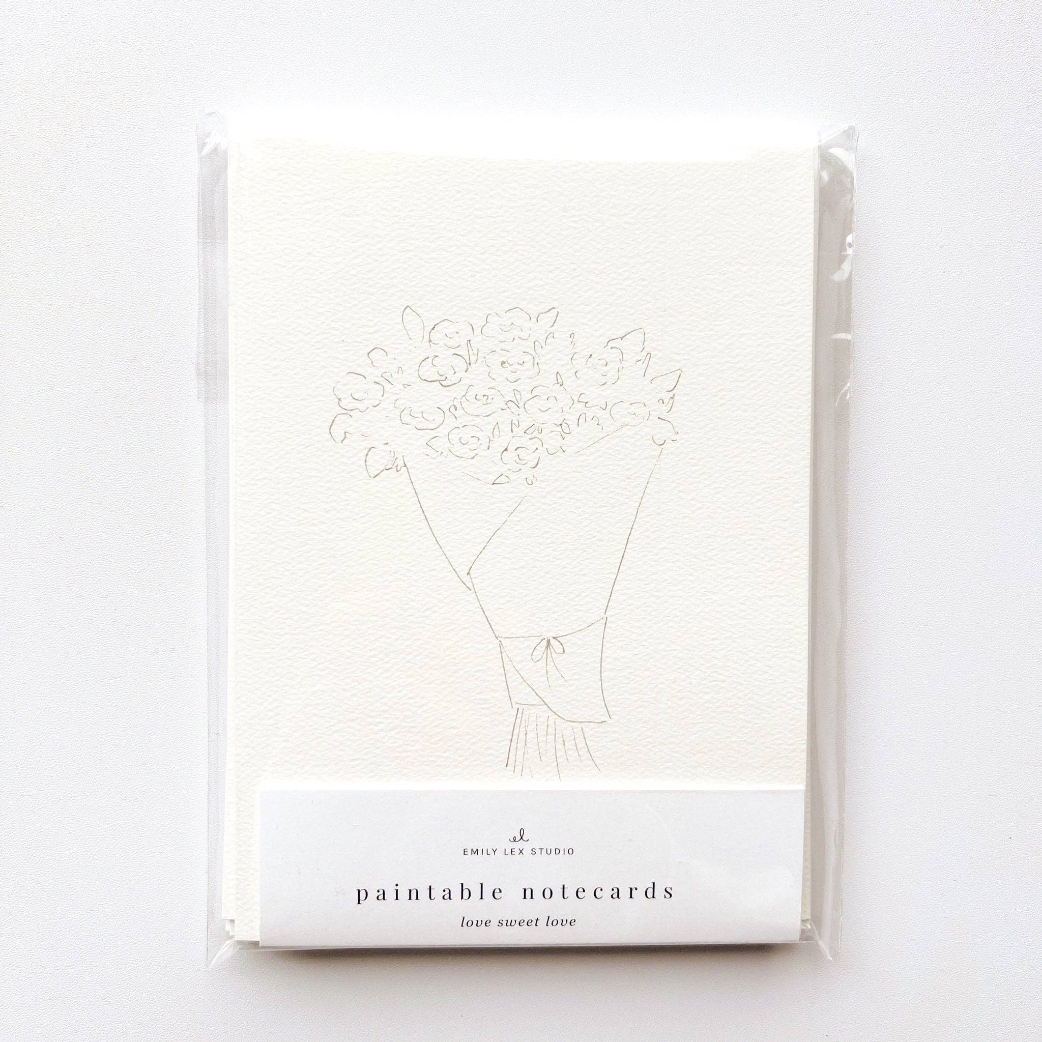 emily lex studio - Love sweet love paintable notecard - The Look and Co