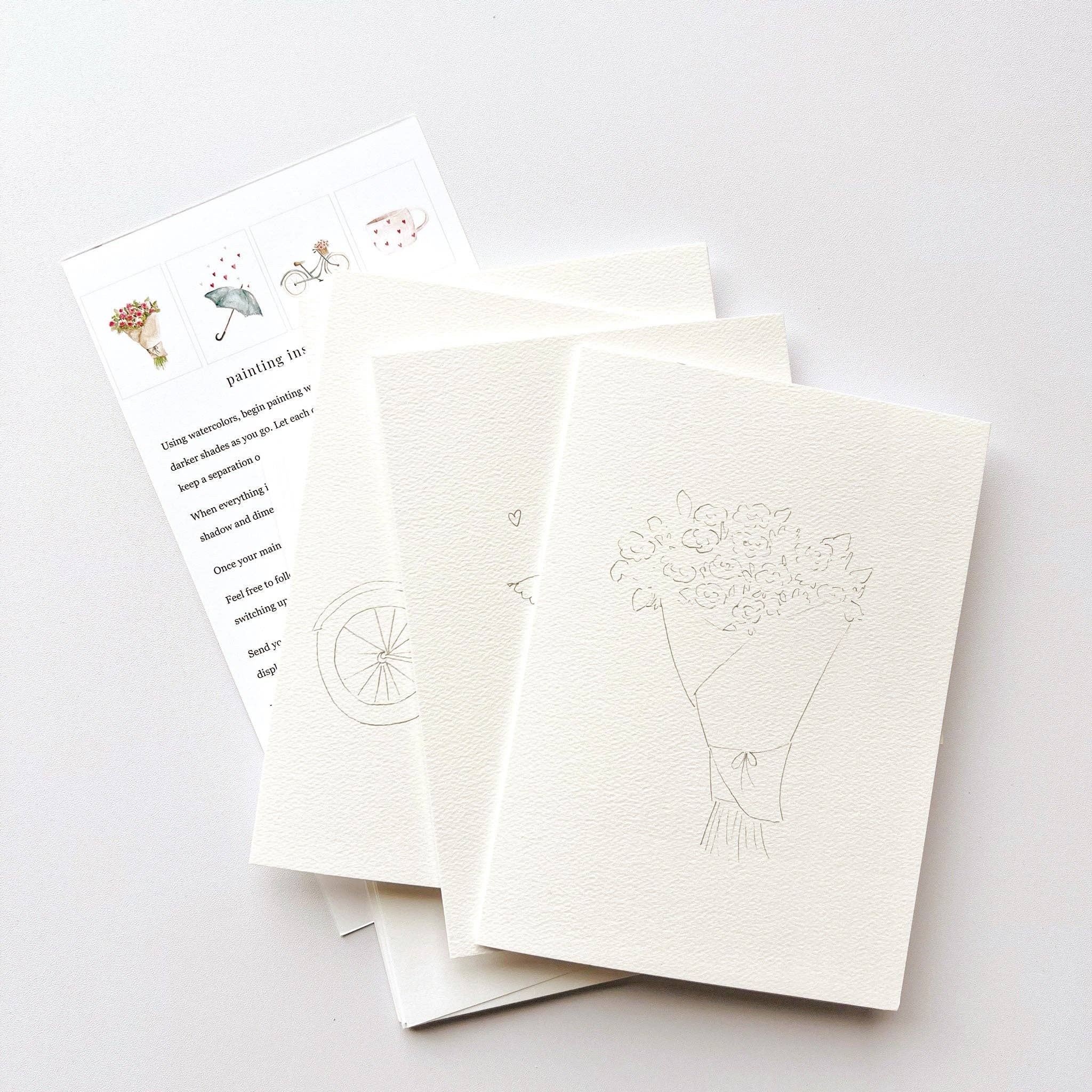 emily lex studio - Love sweet love paintable notecard - The Look and Co