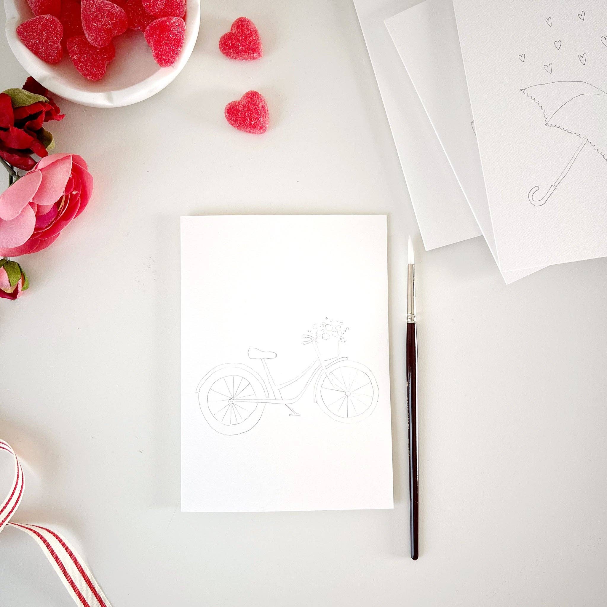 emily lex studio - Love sweet love paintable notecard - The Look and Co