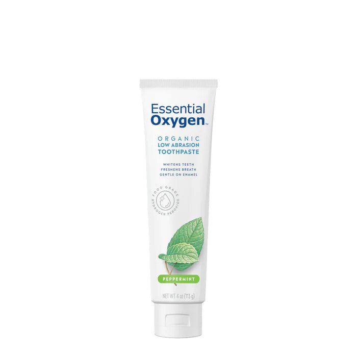 Essential Oxygen Organic Low Abrasion Toothpaste - The Look and Co