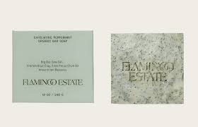 Flamingo Estate Exfoliating Peppermint Soap Brick - The Look and Co