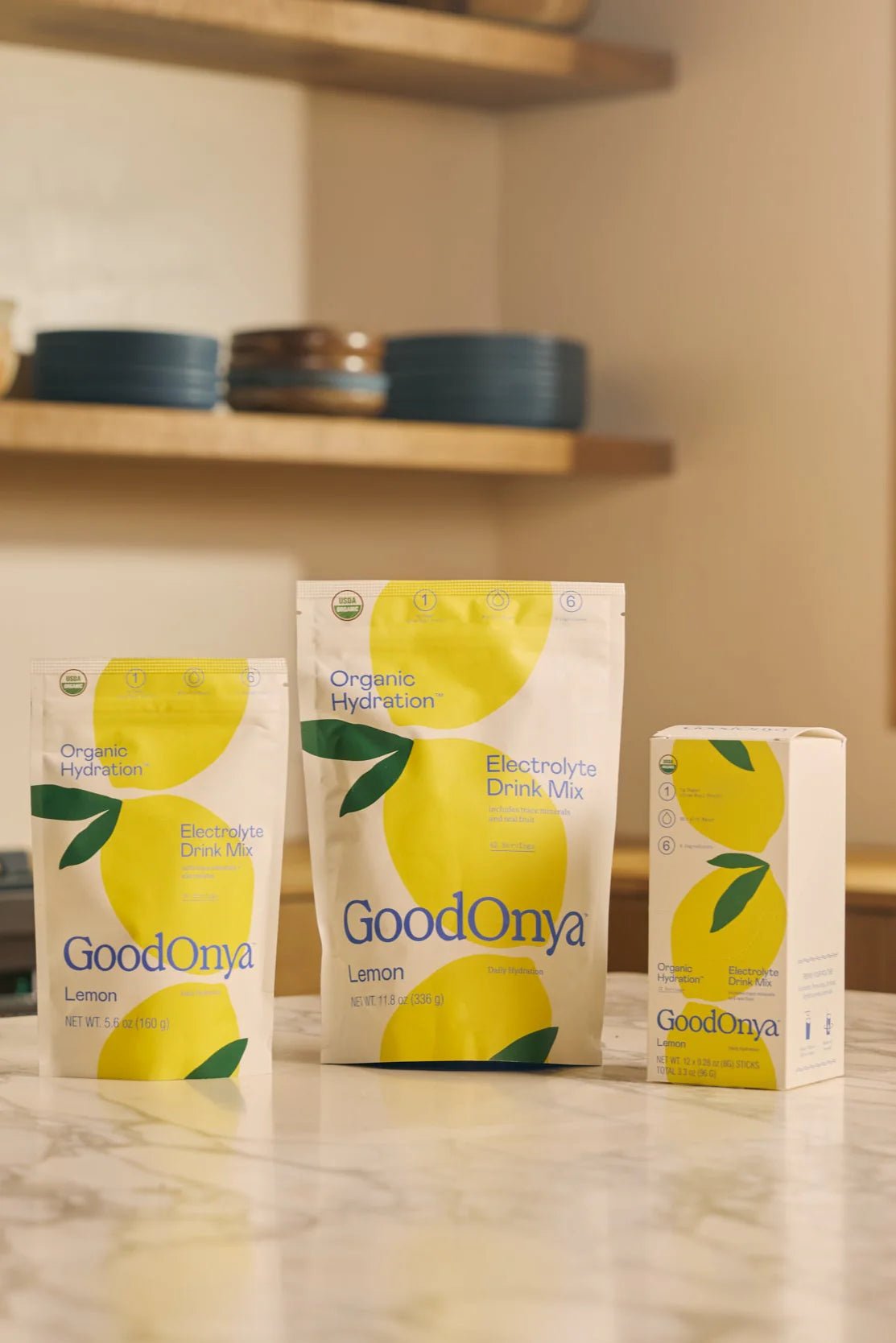 GOODONYA - Organic Hydration™ Stick Pack (12 Single - Serve Sticks) - The Look and Co