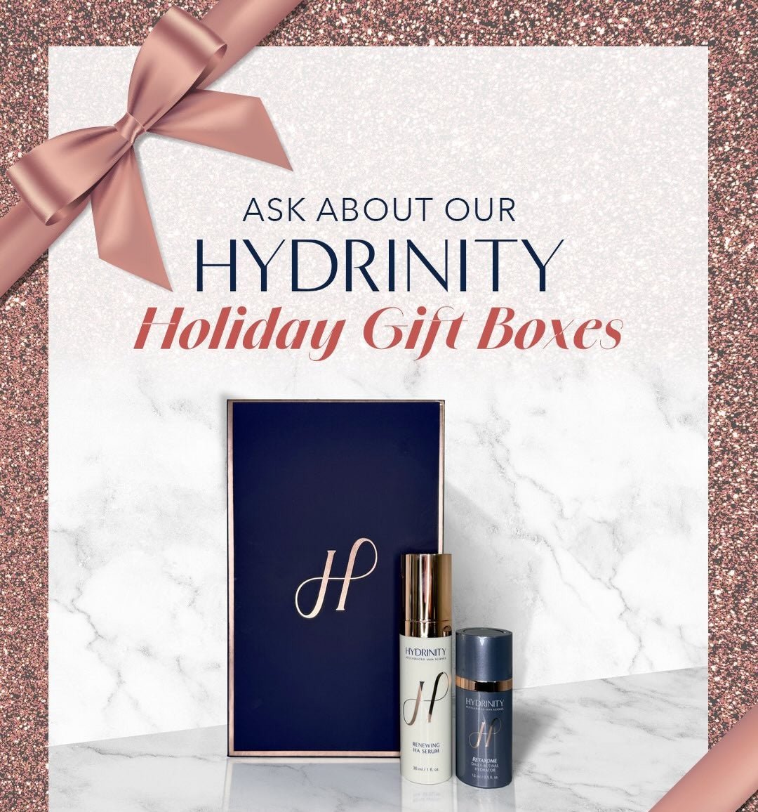 Hydrinity Holiday Gift Box – Renewing HA Serum + RetaXome - The Look and Co