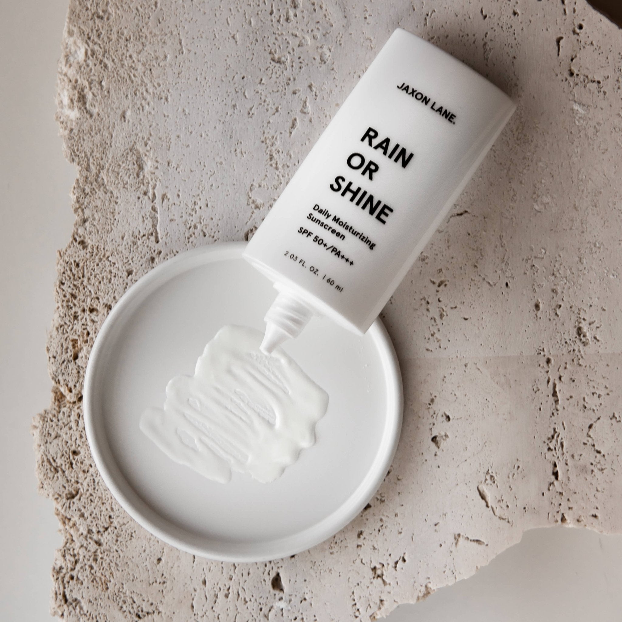 JAXON LANE - RAIN OR SHINE Daily Moisturizing Sunscreen SPF 50+ Unscented - The Look and Co