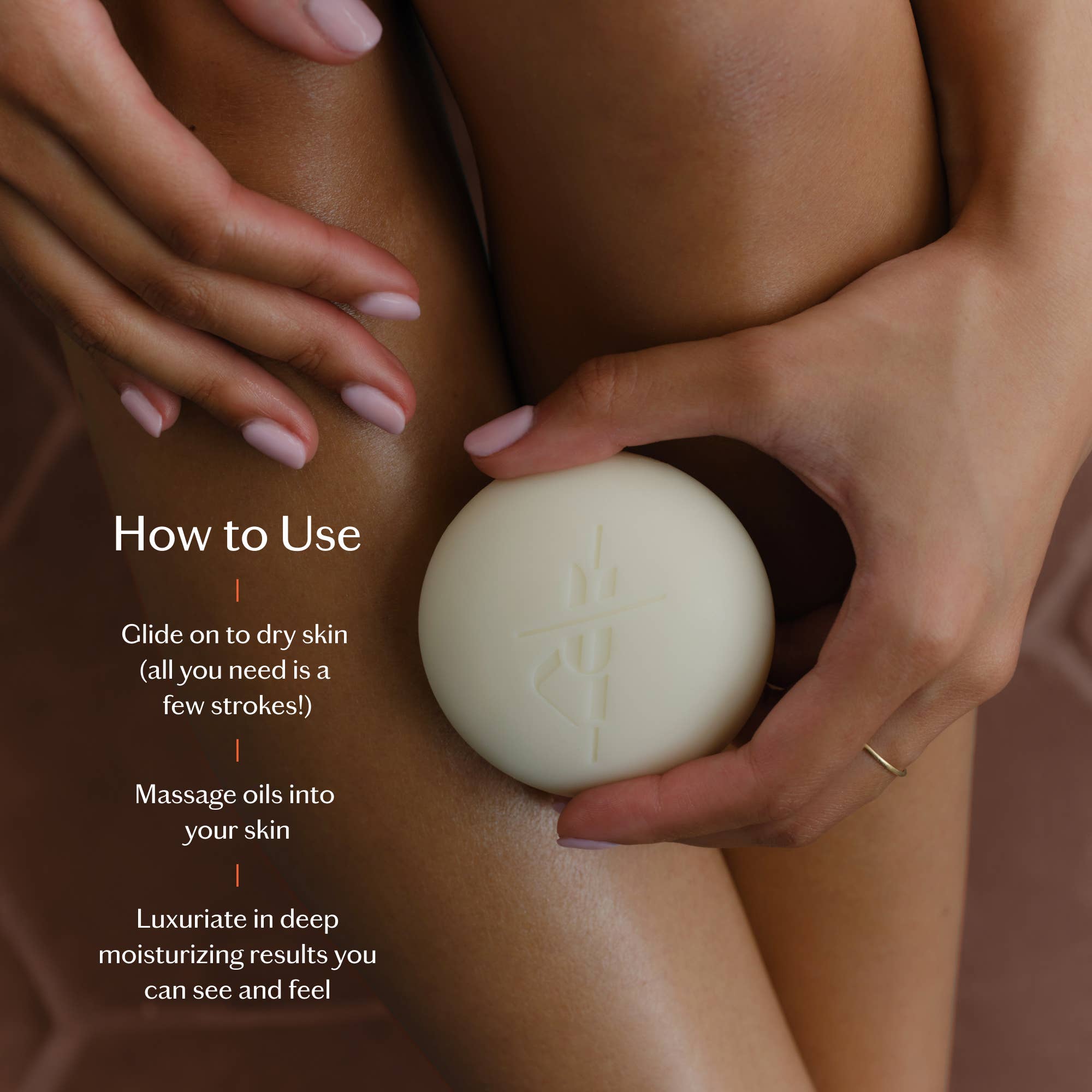 Kate McLeod - Amber & Vanilla Body Stone | Deep Moisturizing Lotion Bar - The Look and Co