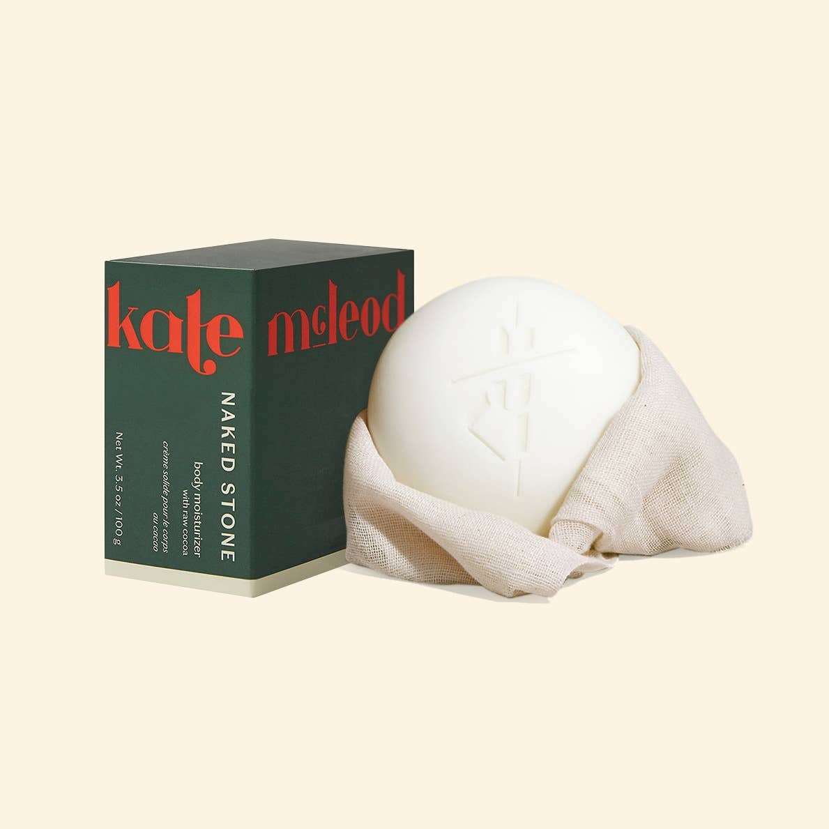 Kate McLeod - Naked Stone | Deep Moisturizing Lotion Bar - The Look and Co