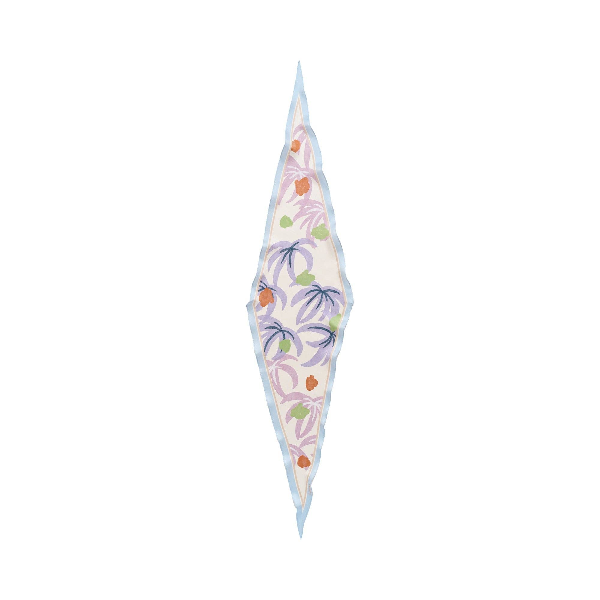 Lost Pattern NYC - "Ethereal Mirage" Silk Diamond Neckerchief - Pastel - The Look and Co
