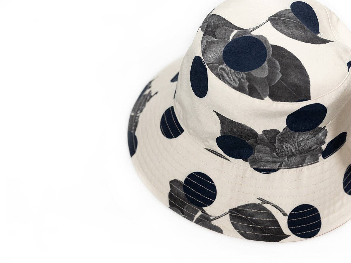 Lost Pattern NYC - “Noir Floral” Reversible Bucket Hat - The Look and Co
