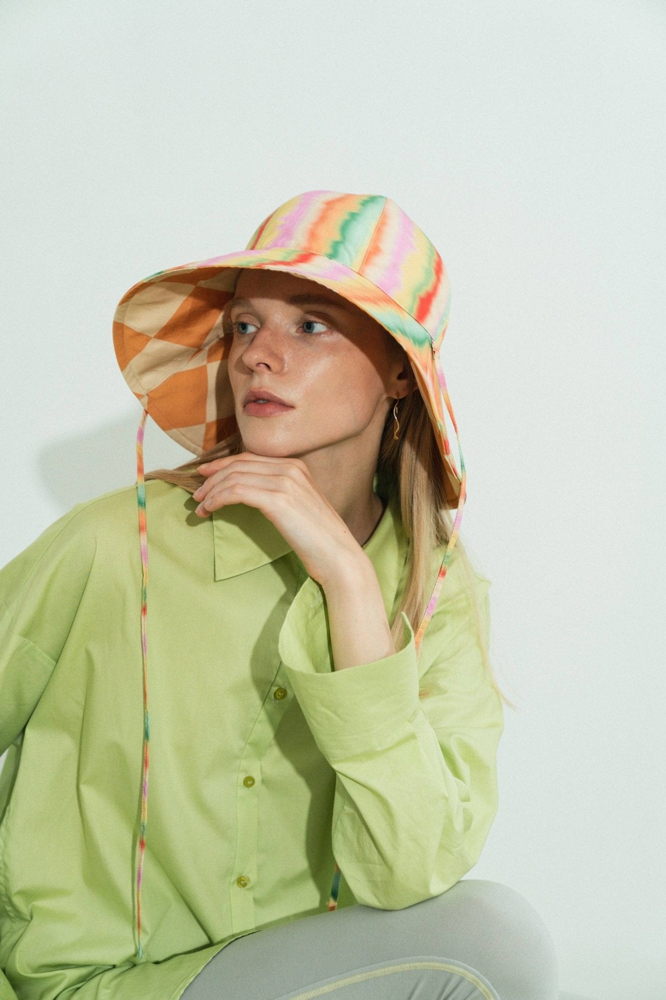 Lost Pattern NYC - Reversible Summer Hat - Rainbow - The Look and Co