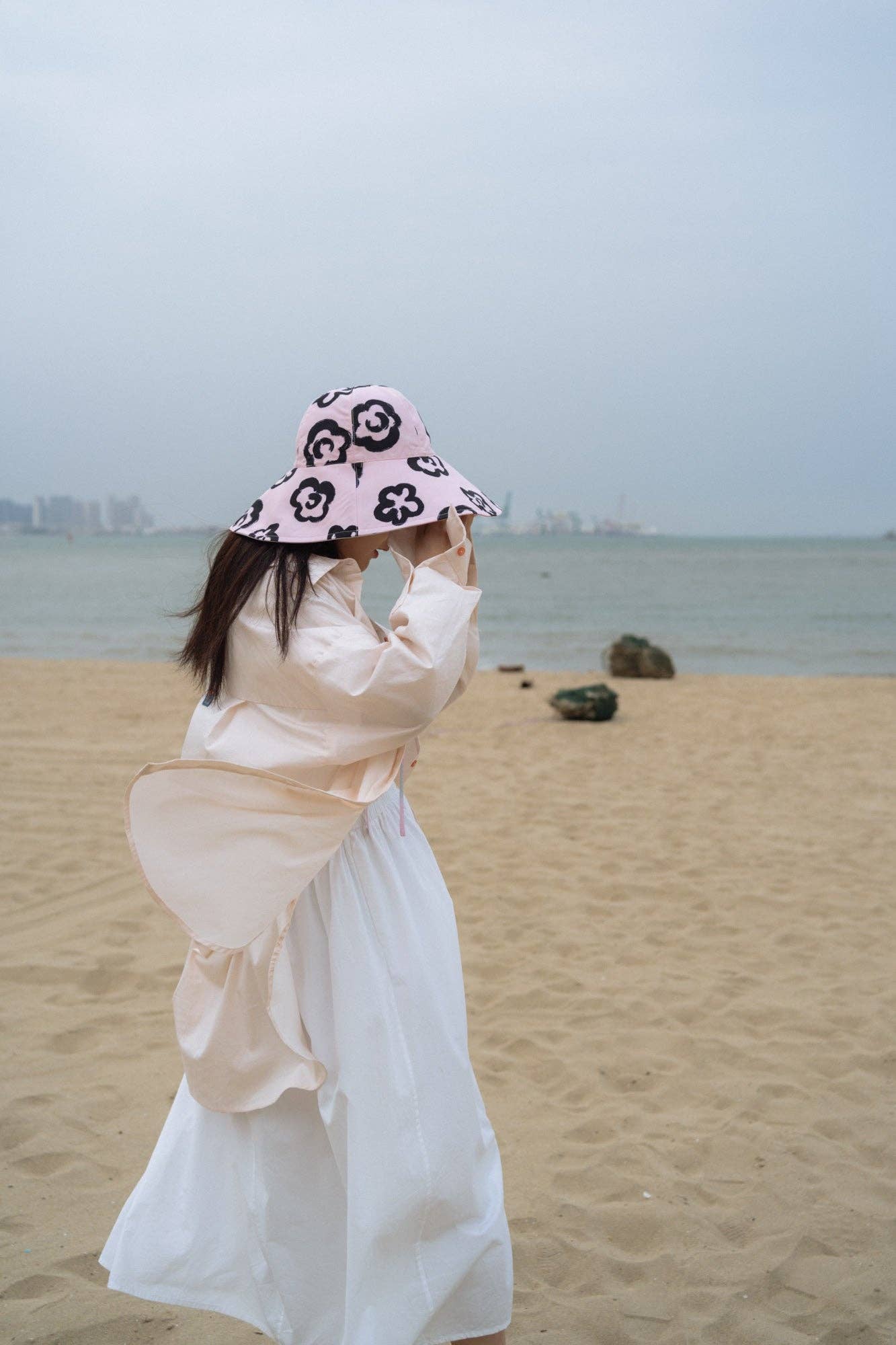 Lost Pattern NYC - Reversible Sun Hat - Pink - The Look and Co