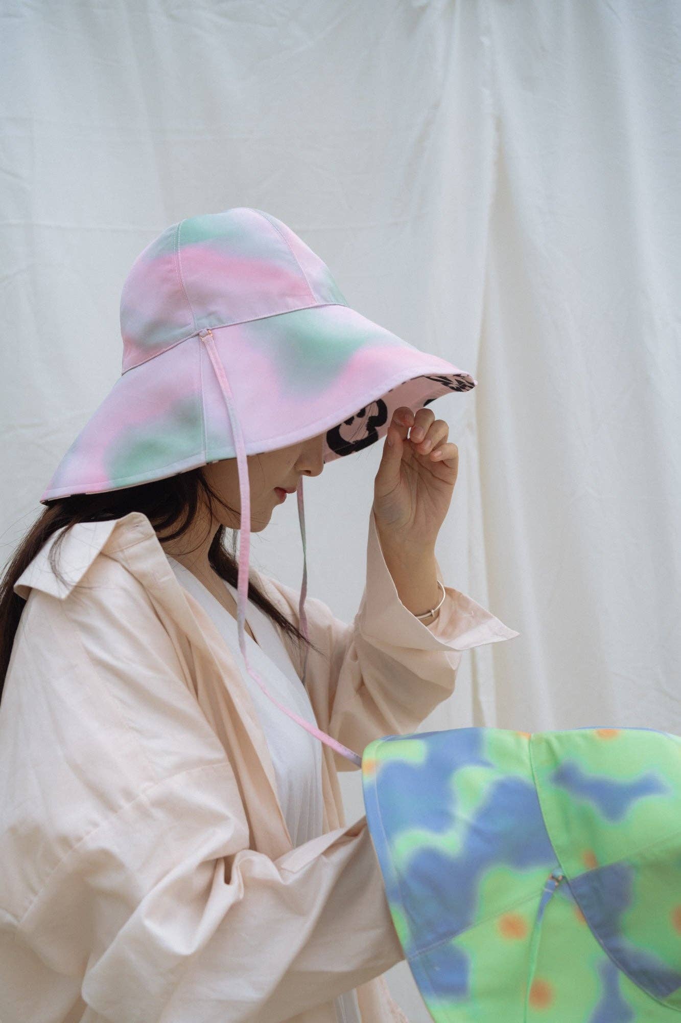 Lost Pattern NYC - Reversible Sun Hat - Pink - The Look and Co