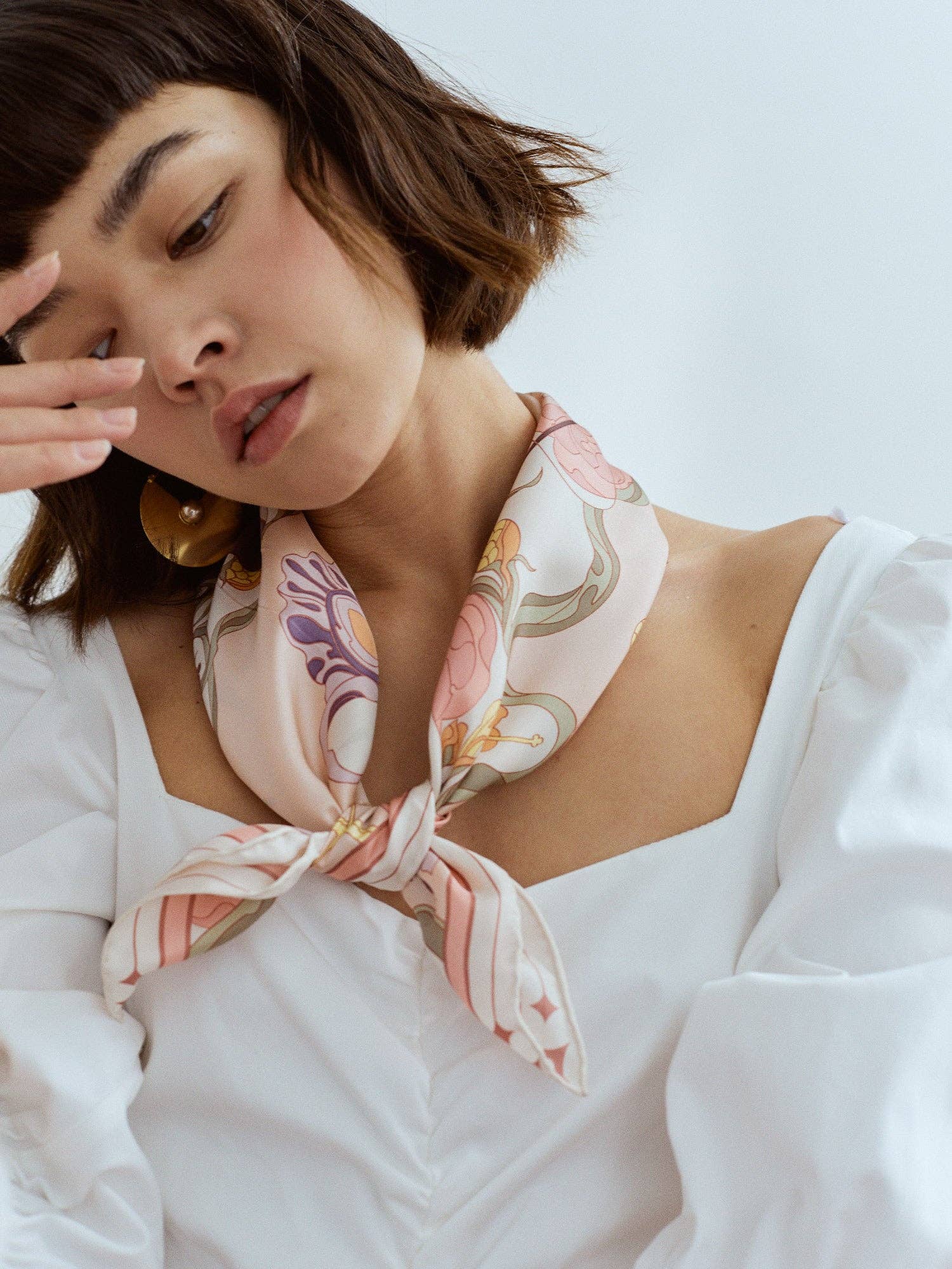 Lost Pattern NYC - "The Dreamer" Bandana Silk Scarf - The Look and Co