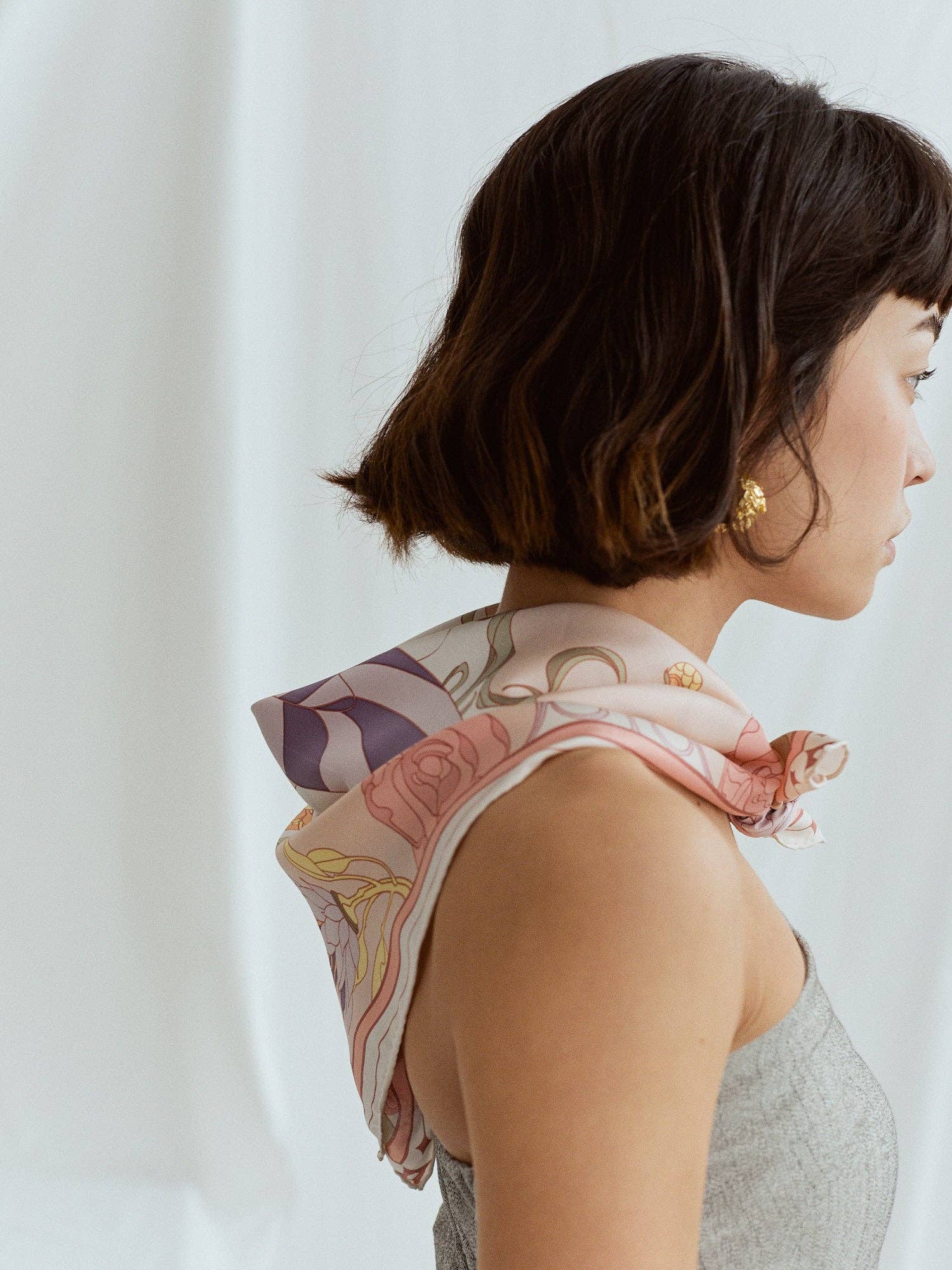 Lost Pattern NYC - "The Dreamer" Bandana Silk Scarf - The Look and Co