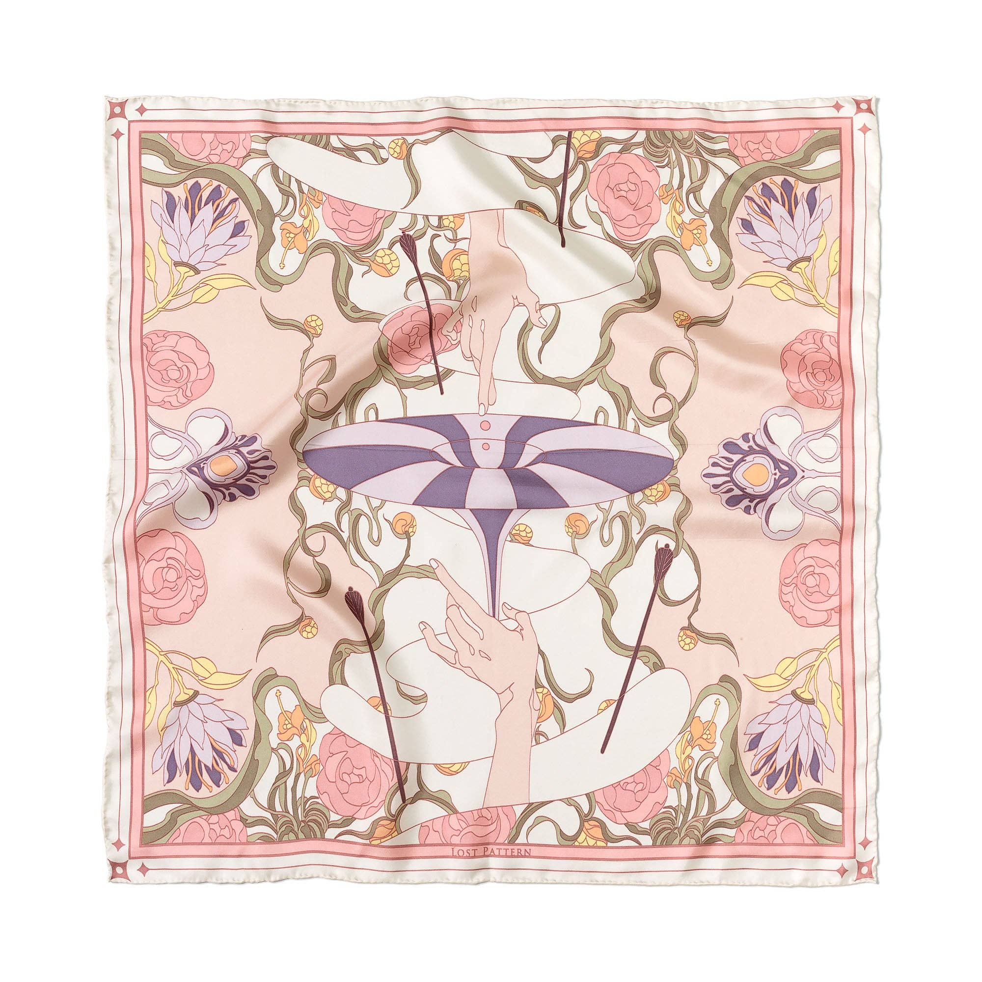 Lost Pattern NYC - "The Dreamer" Bandana Silk Scarf - The Look and Co