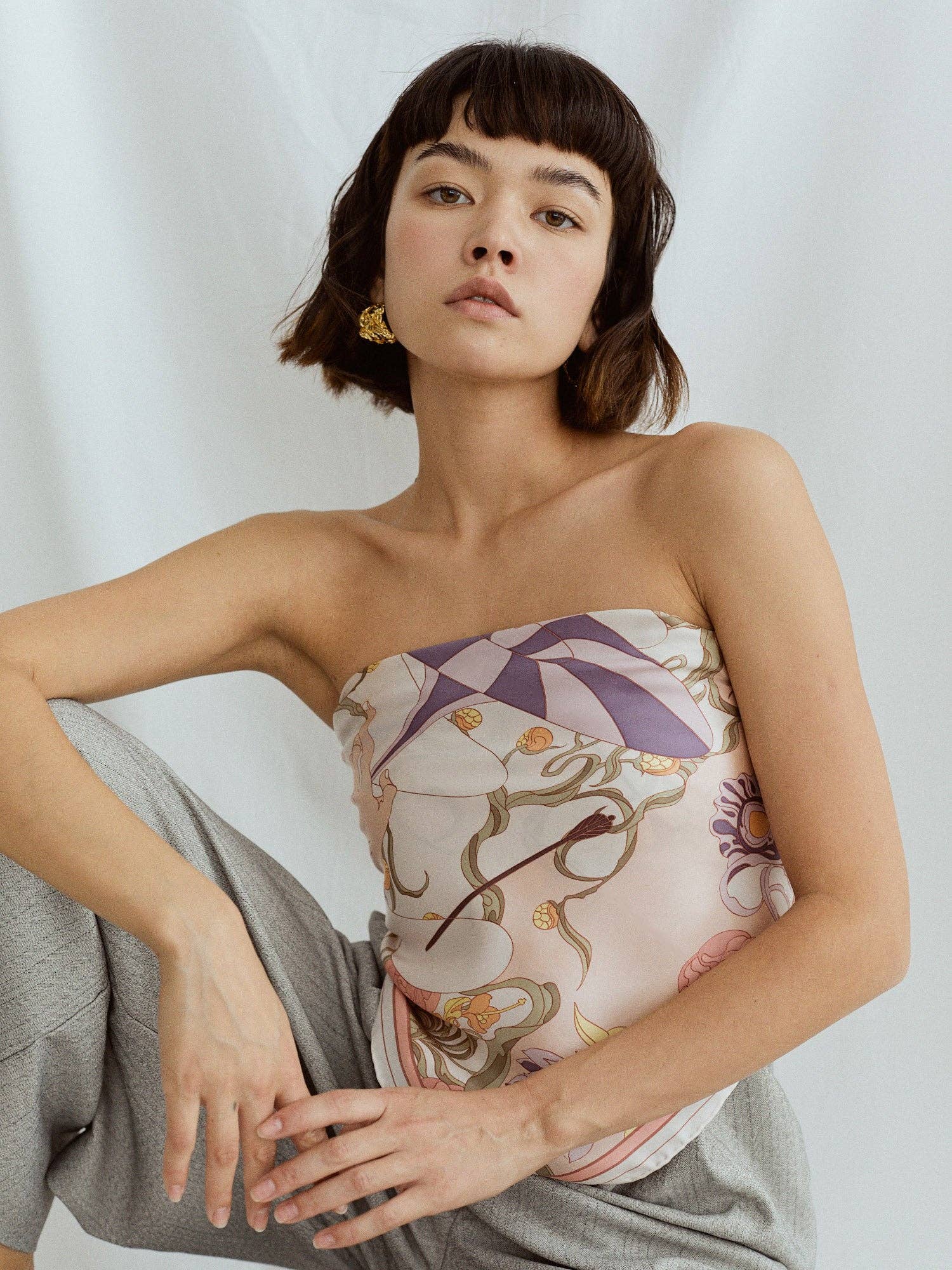 Lost Pattern NYC - "The Dreamer" Bandana Silk Scarf - The Look and Co