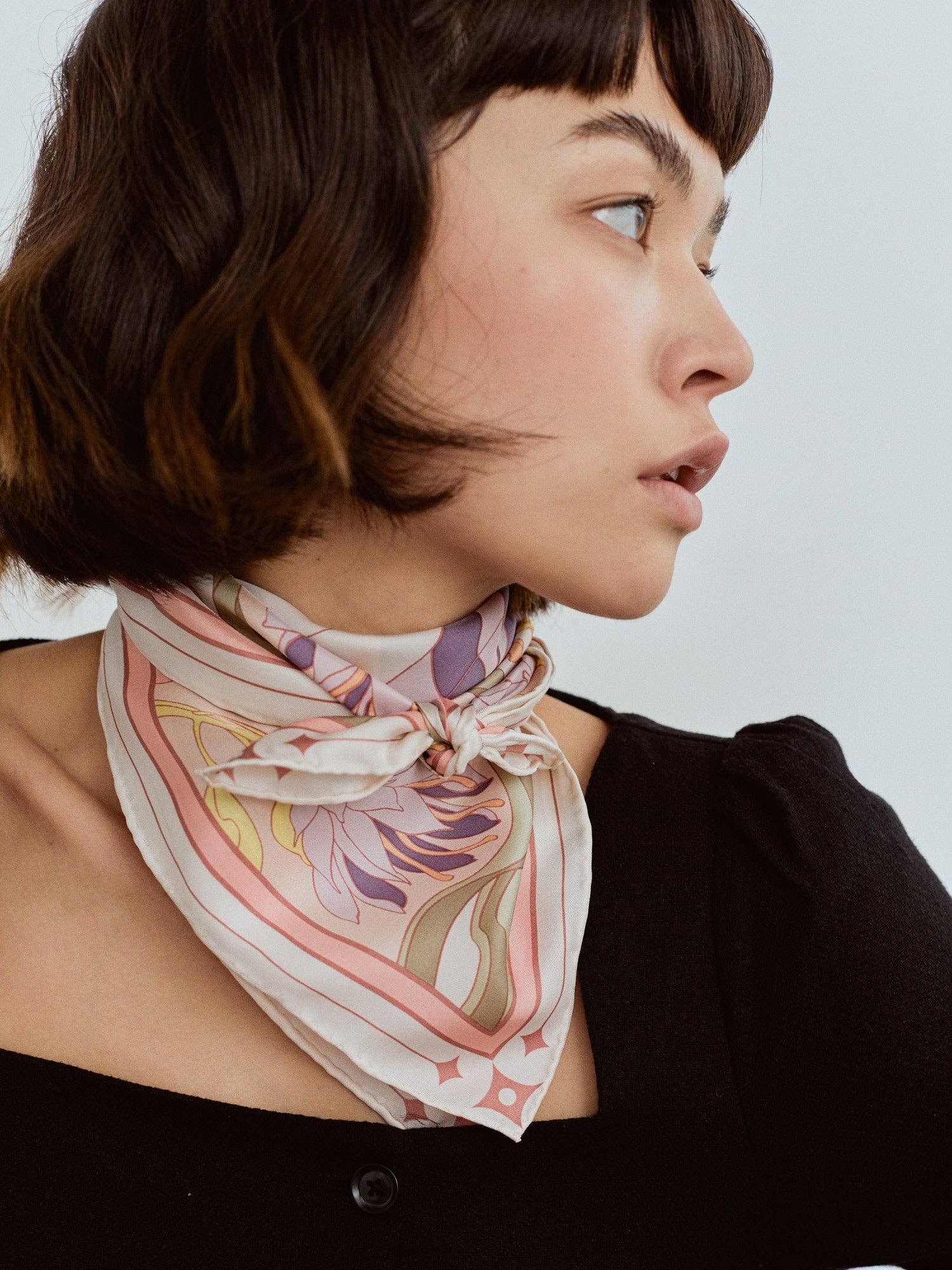 Lost Pattern NYC - "The Dreamer" Bandana Silk Scarf - The Look and Co