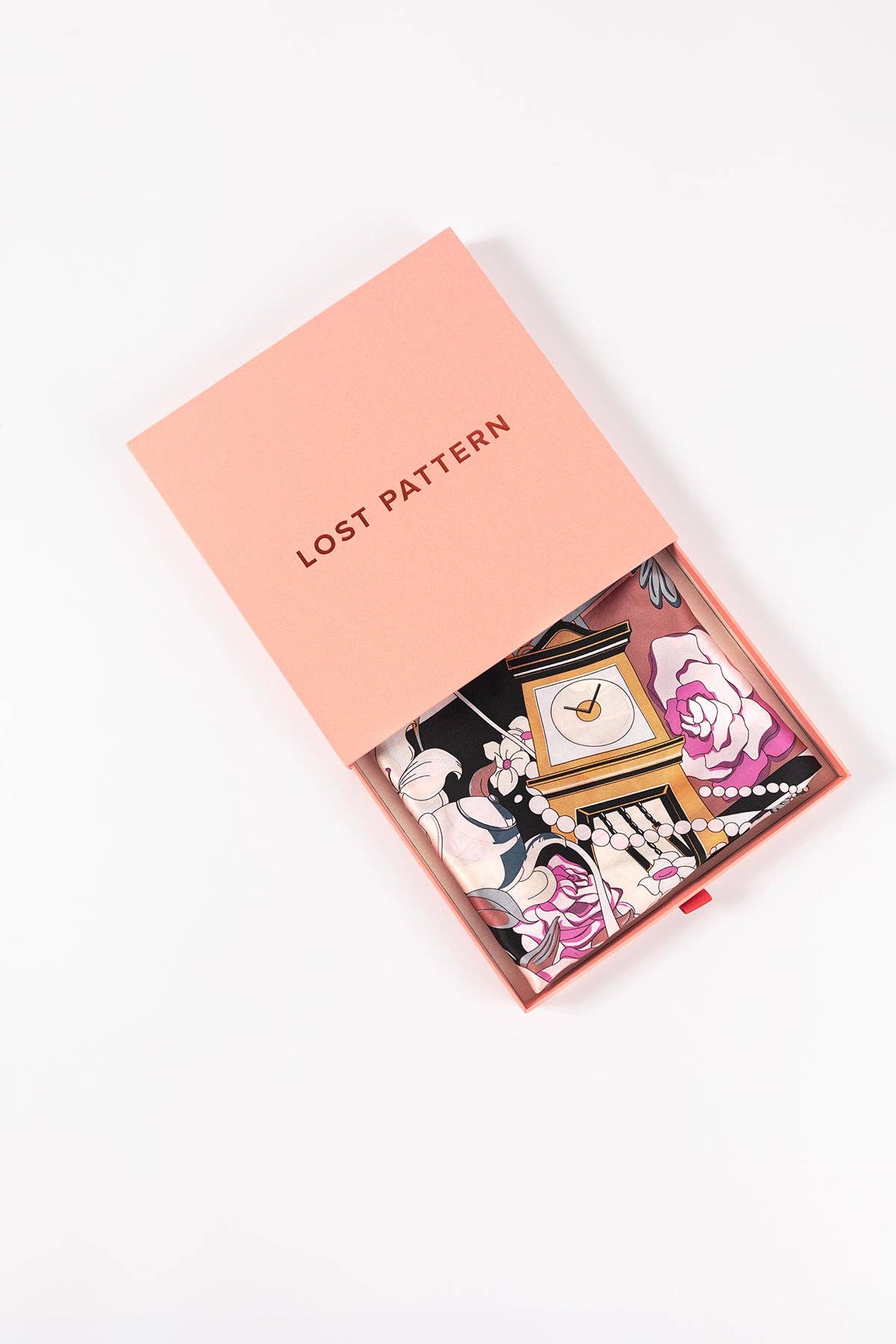 Lost Pattern NYC - "Vintage Blooms" Large Silk Square Scarf - The Look and Co