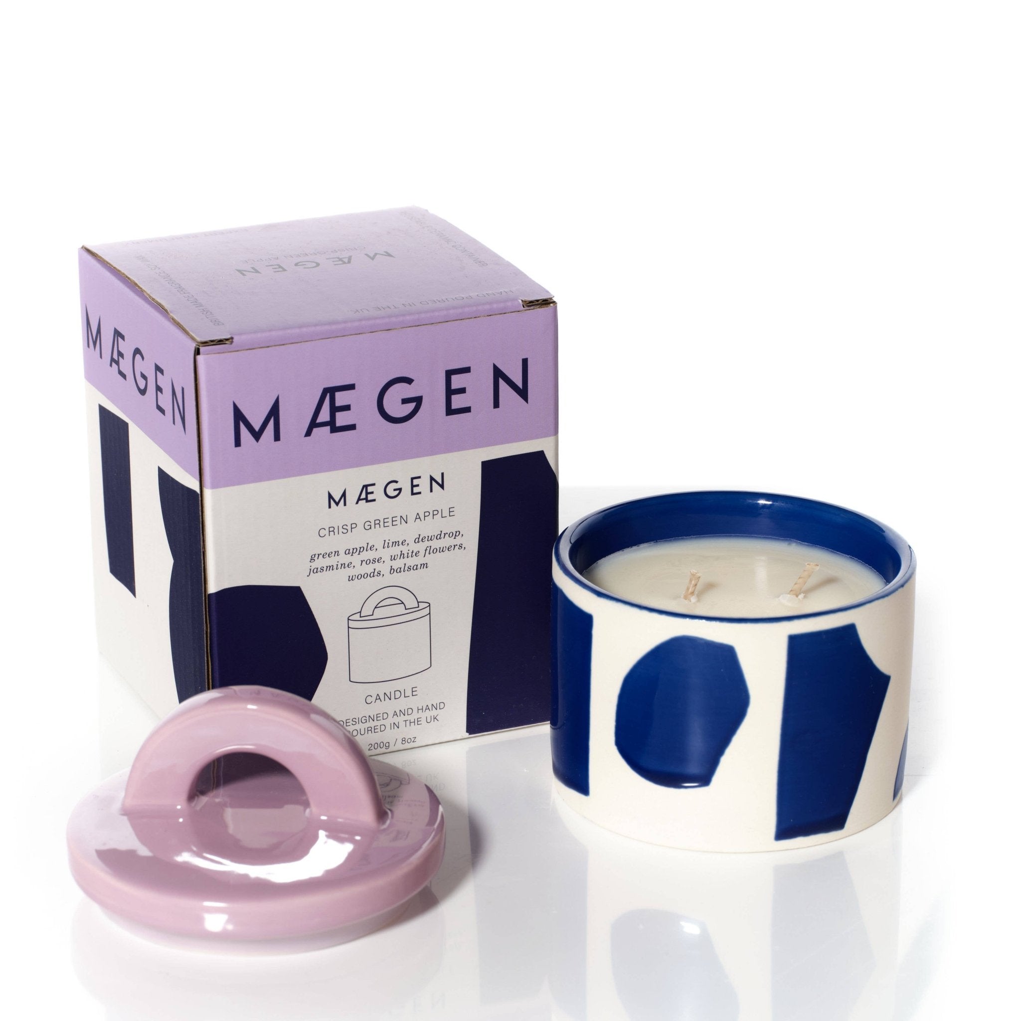MÆGEN - Pablo Pots Candle - Crisp Green Apple - The Look and Co
