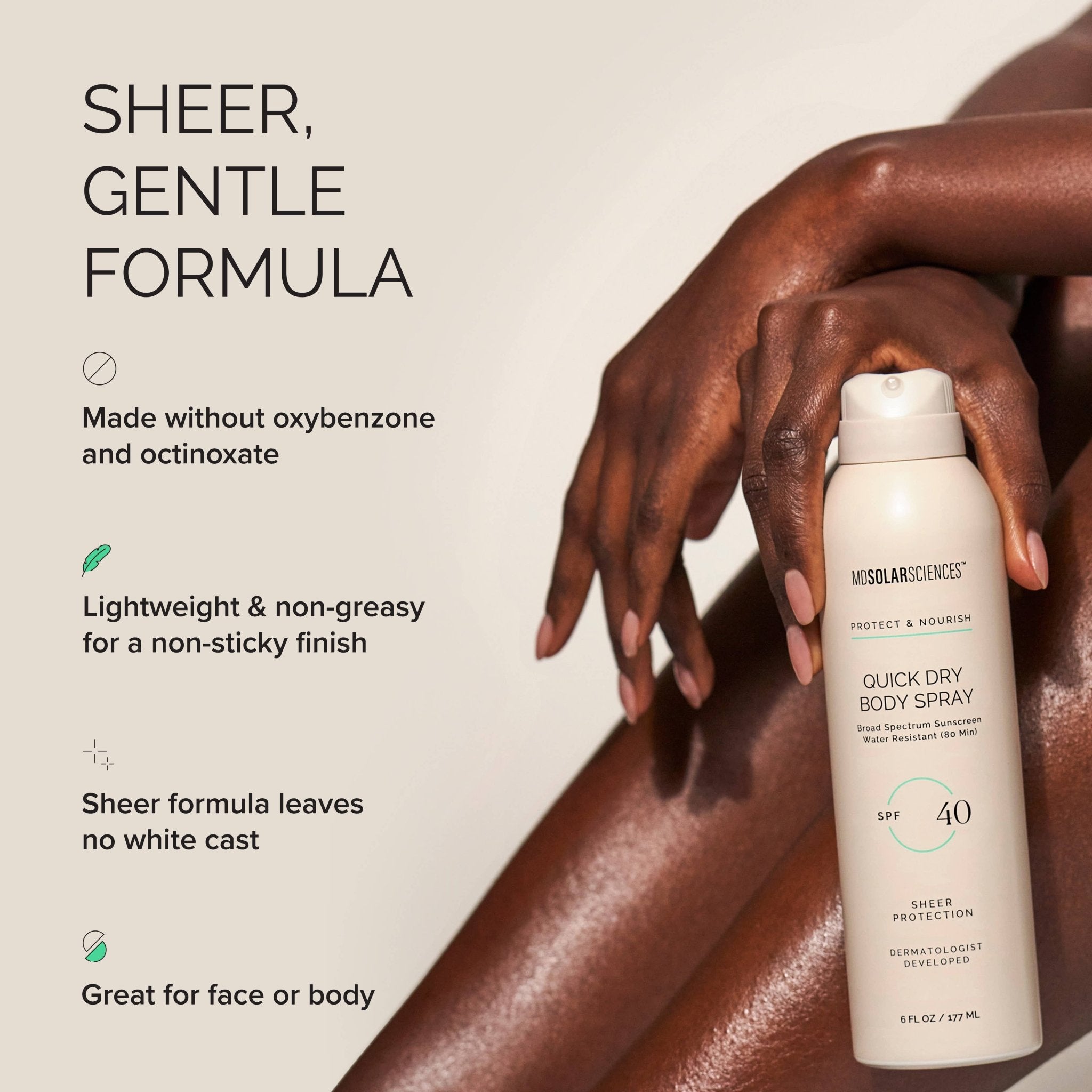 MDSolarSciences - Quick Dry Body Spray SPF 40 Duo - The Look and Co
