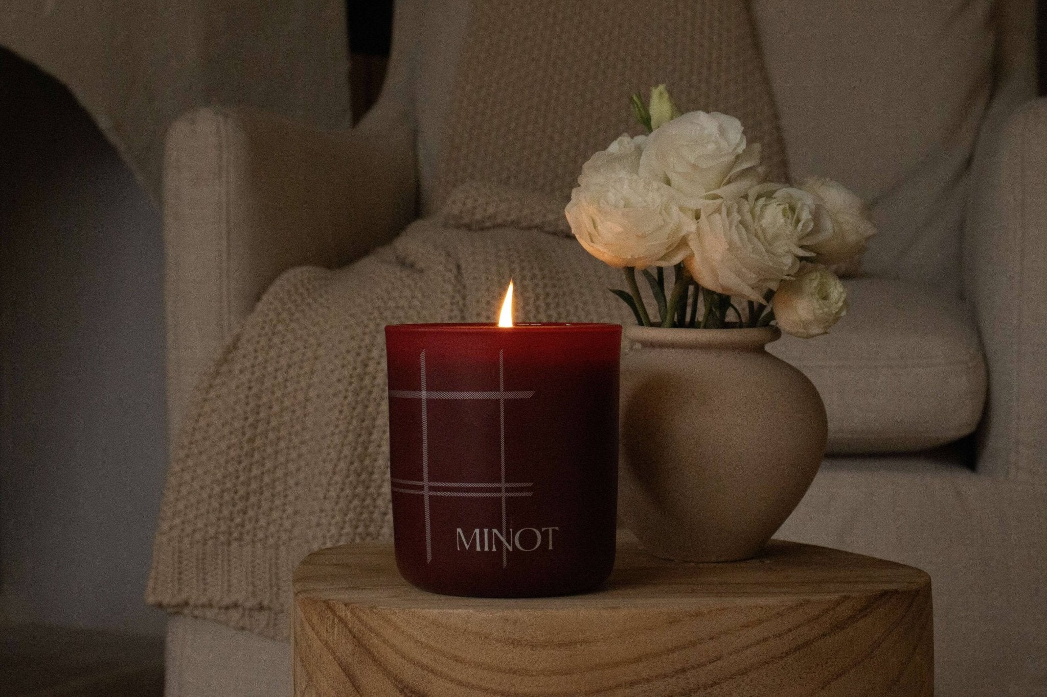 Minot - Glow - Luxury Non - toxic Soy Winter Candle, 12 oz. - The Look and Co