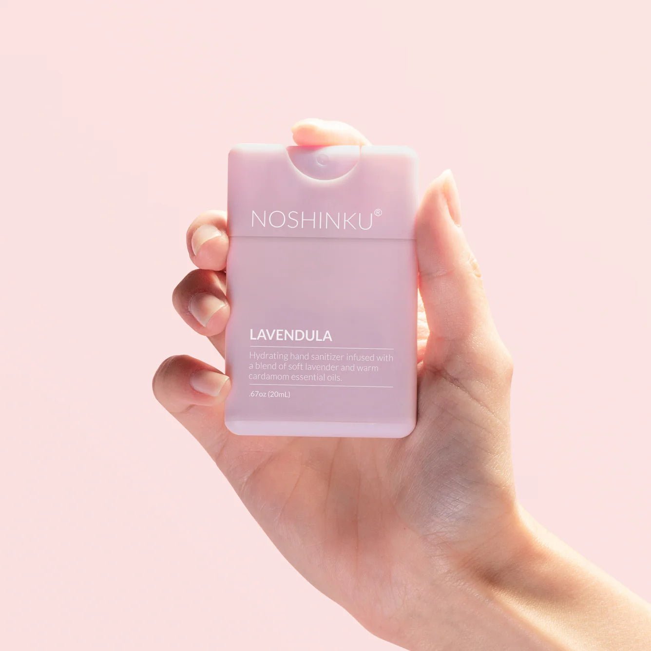 Noshinku - Refillable Lavendula Hydrating Pocket Hand Sanitizer - The Look and Co