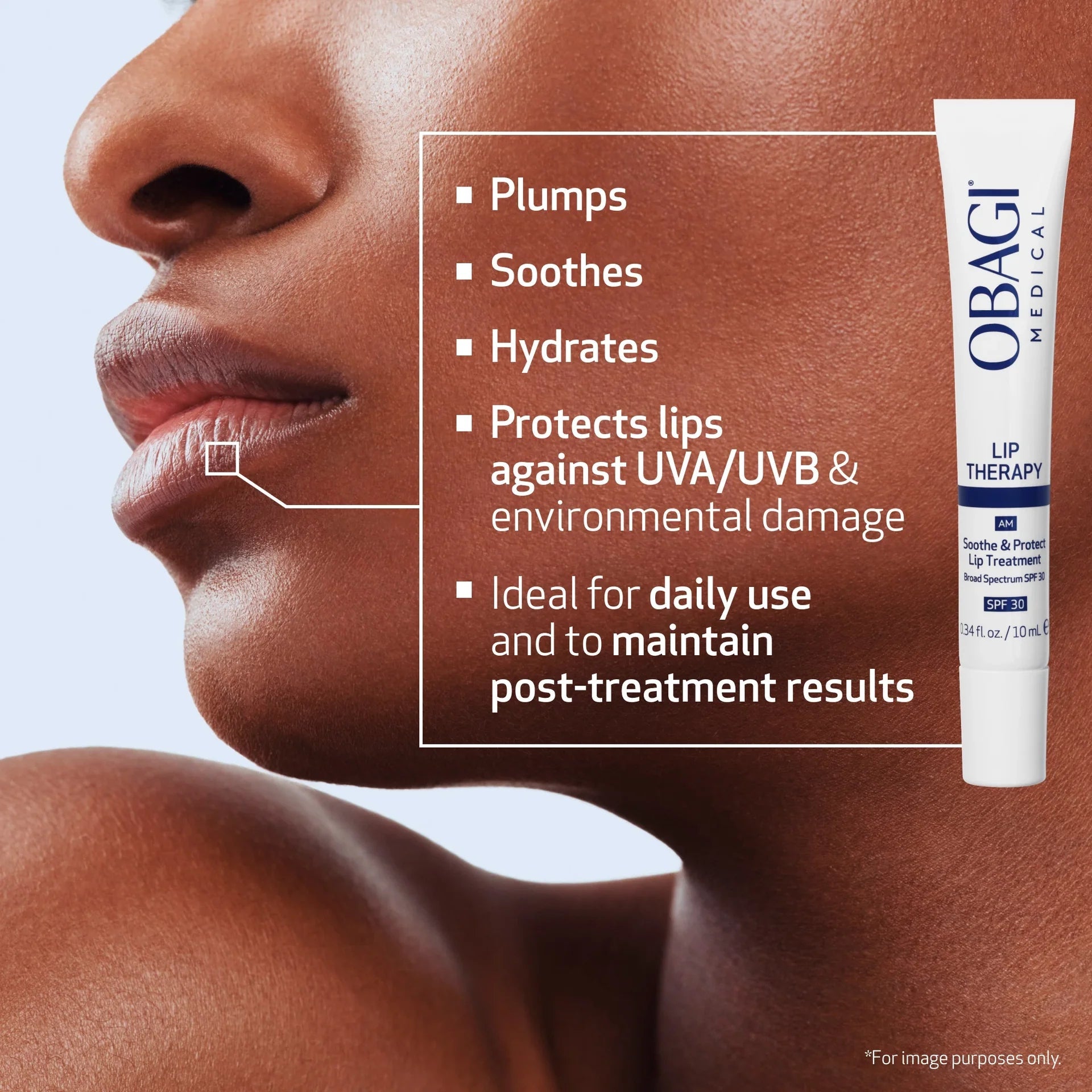 Obagi Lip Therapy AM Soothe & Protect Lip Treatment SPF 30 - The Look and Co