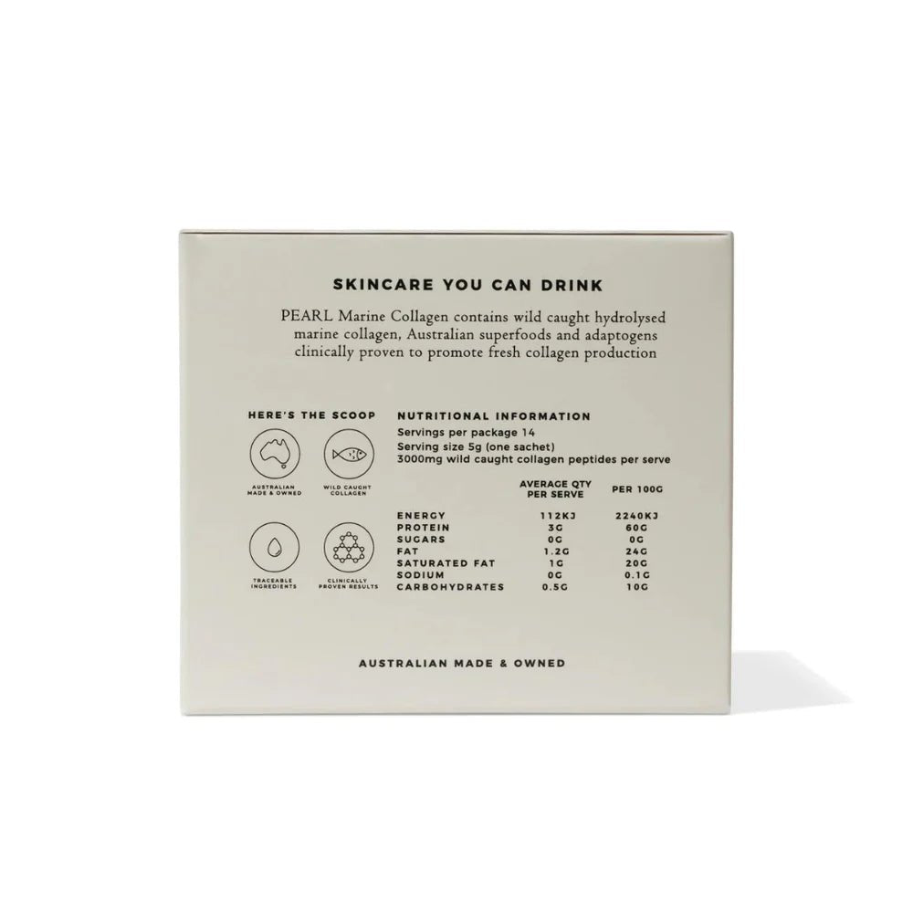 Par Olive PEARL Marine Collagen Superpowder (Organic Coconut) Travel Set - The Look and Co