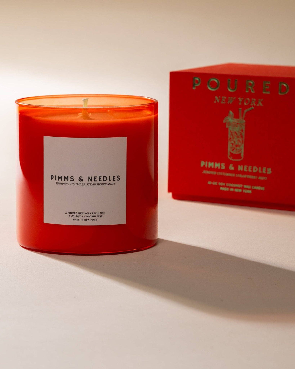 Poured New York - PIMMS & NEEDLES Candle - The Look and Co