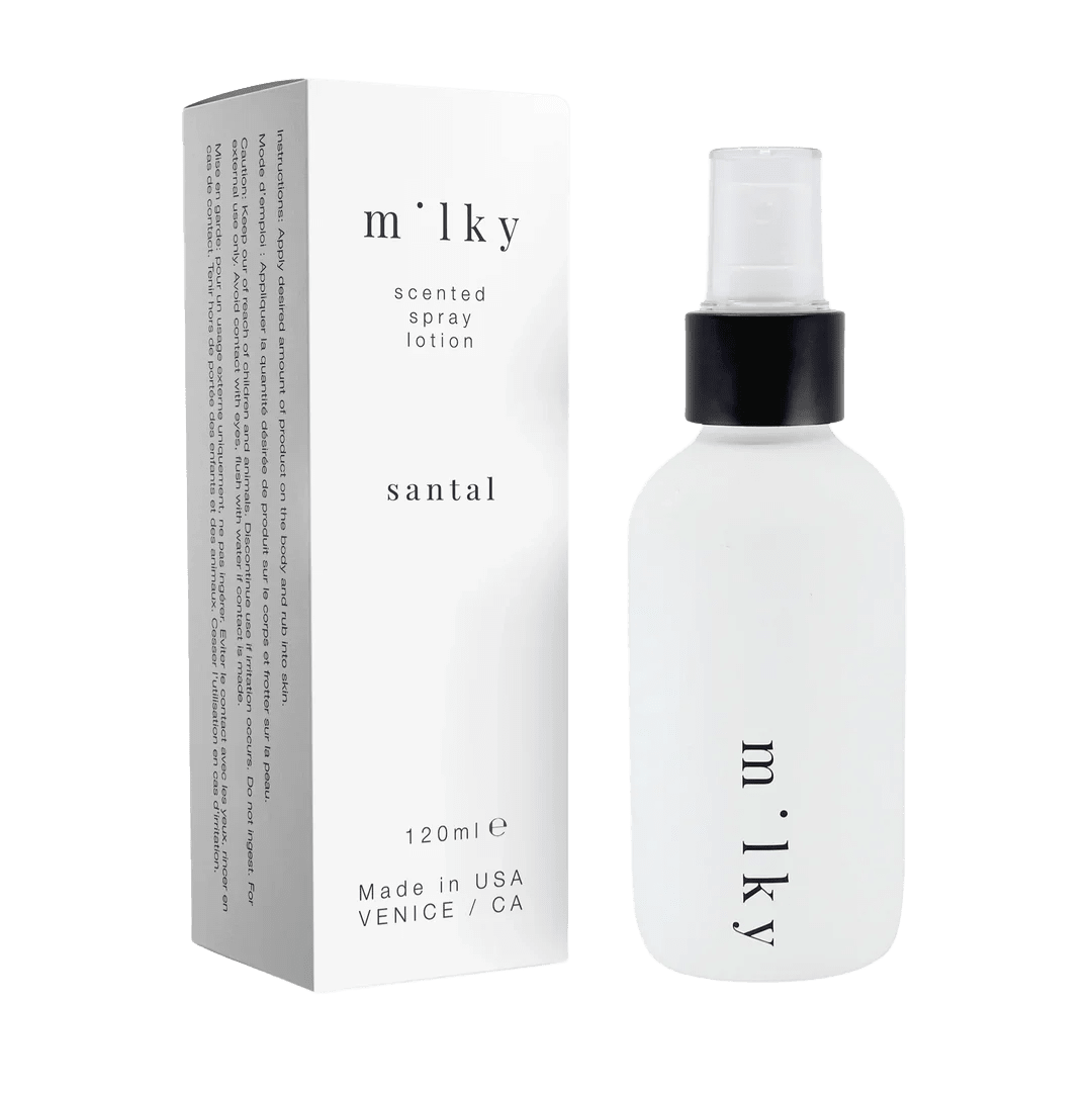 Riddle Santal Milky Spray Lotion 120ml - The Look and Co