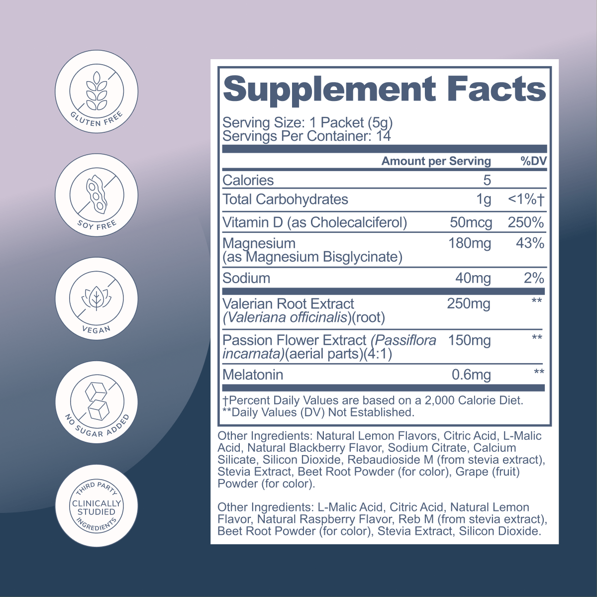 Rookie Wellness - Blackberry Lemon Sleep Drink Mix: Magnesium & Melatonin - The Look and Co