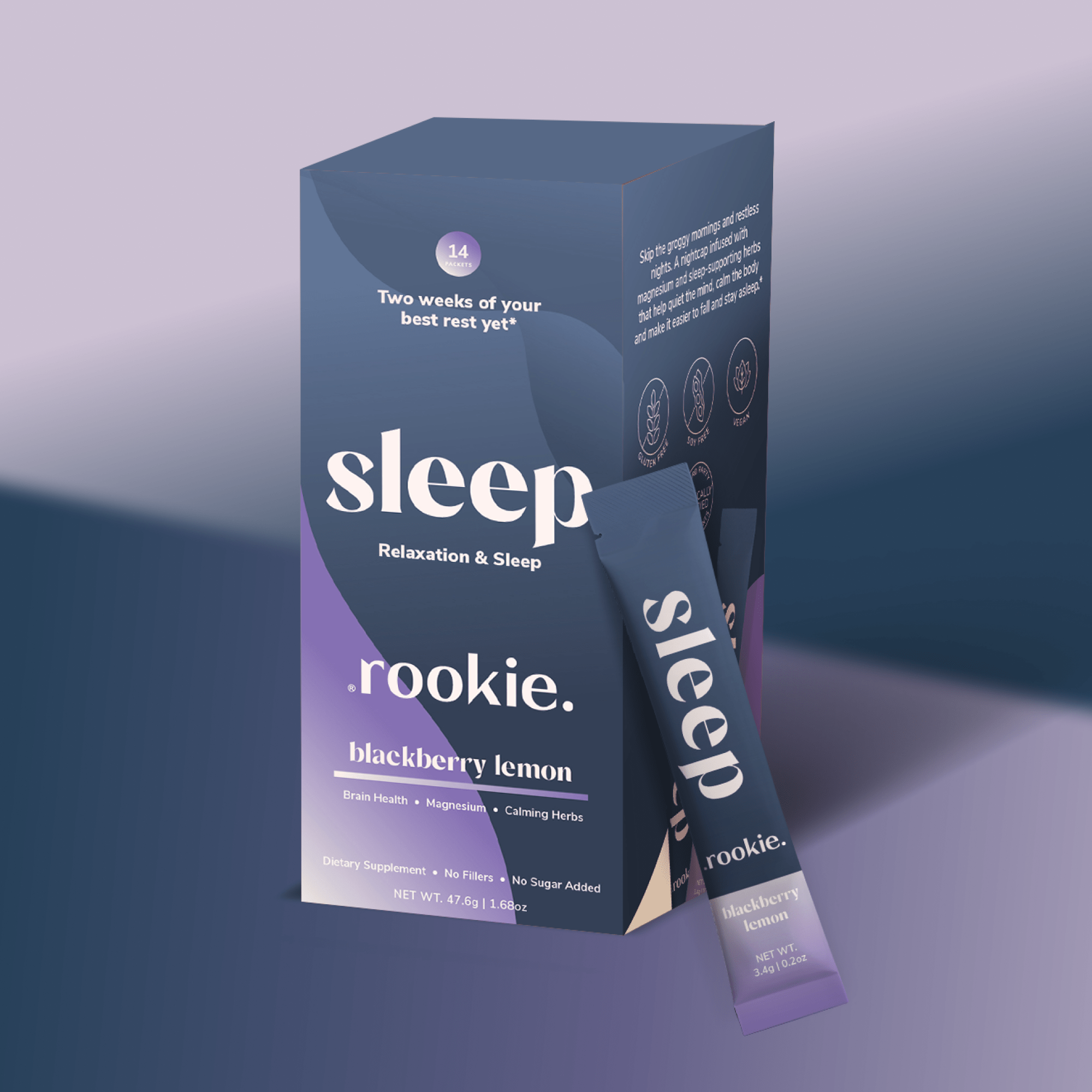 Rookie Wellness - Blackberry Lemon Sleep Drink Mix: Magnesium & Melatonin - The Look and Co