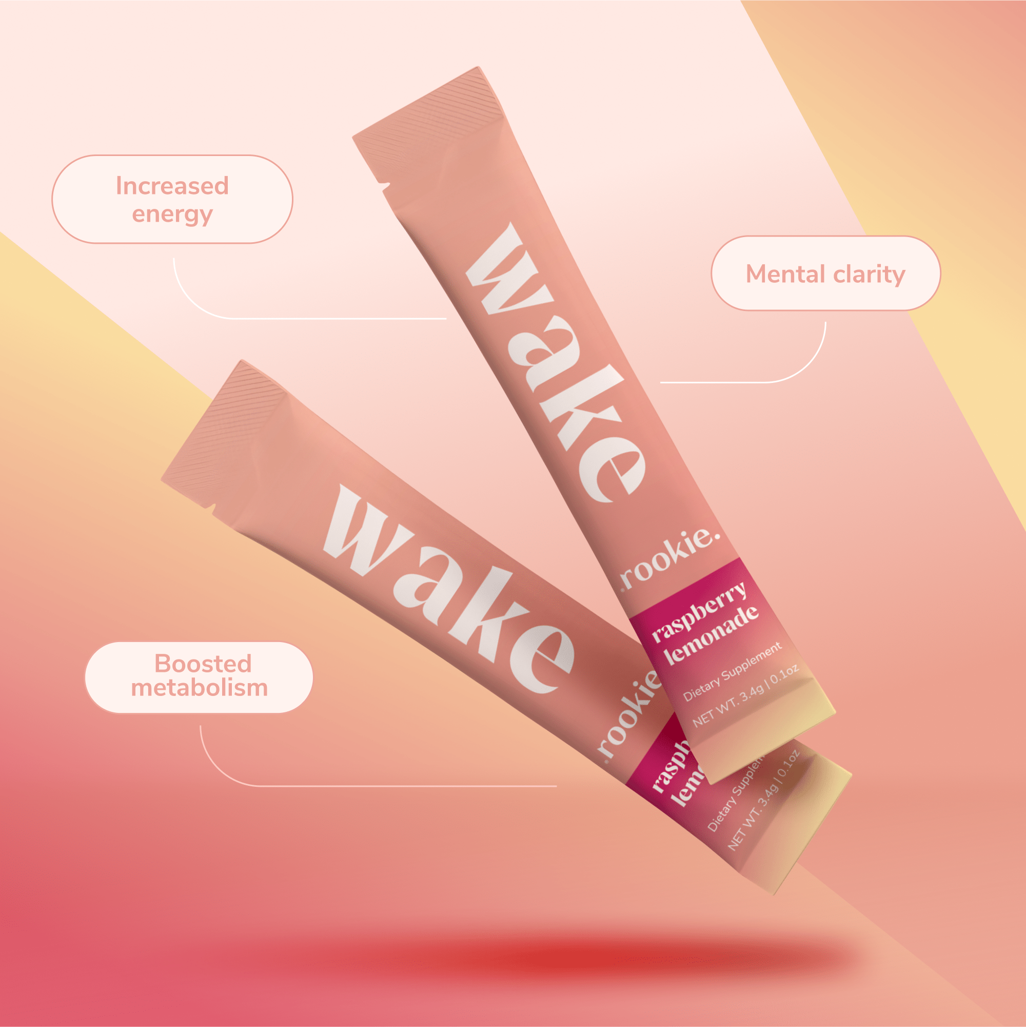 Rookie Wellness - Raspberry Lemonade Natural Energy + Metabolism Drink - The Look and Co