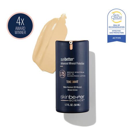 Skinbetter Science Sunbetter TONE SMART SPF 75 Sunscreen Lotion - The Look and Co