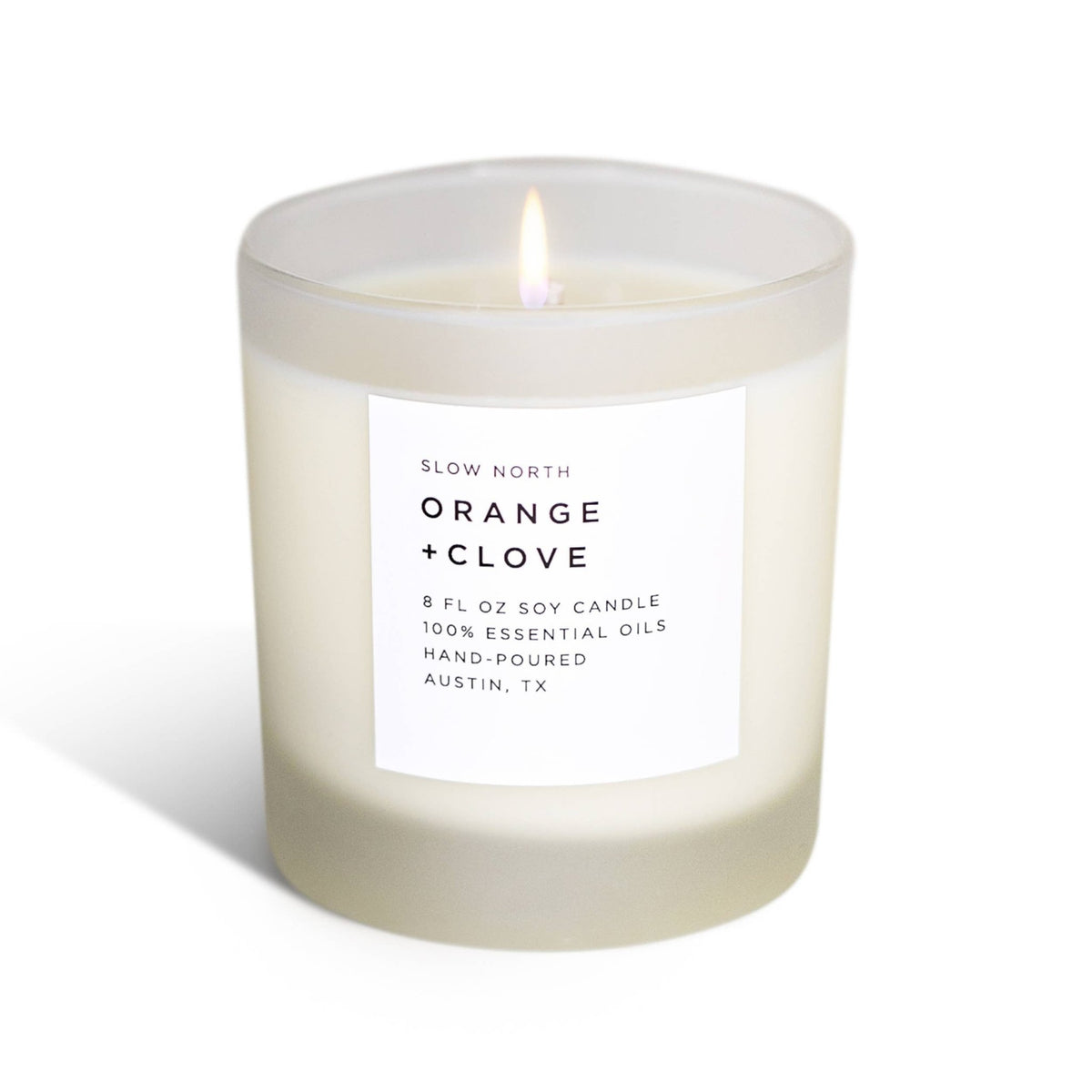 Slow North - Orange + Clove - Non-Toxic Soy Candle - The Look and Co