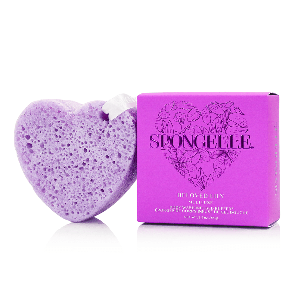 Spongellé Heart Shaped Body Wash Infused Buffers (100% off) - The Look and Co