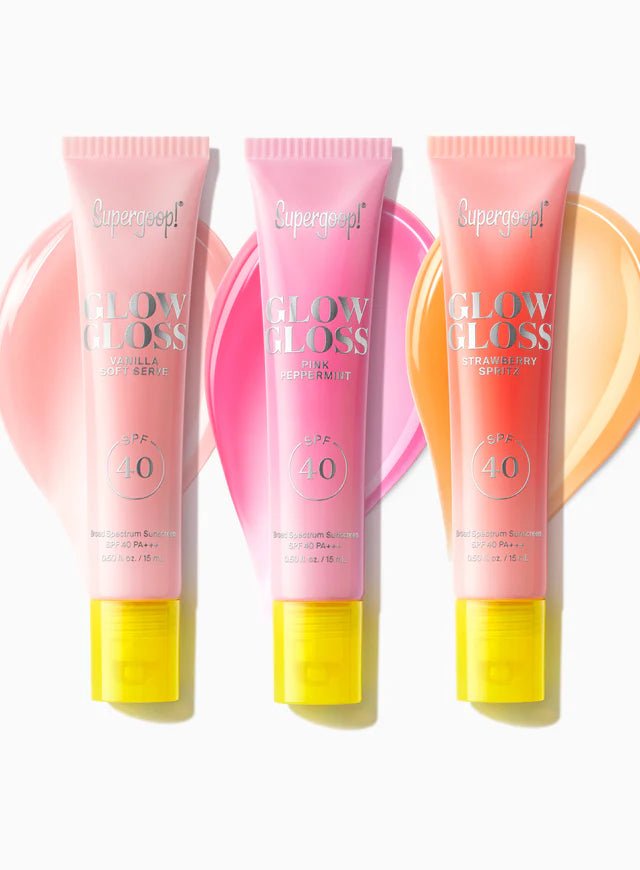 Supergoop NEW! Glow Gloss SPF 40 Lip Balm Trio - The Look and Co